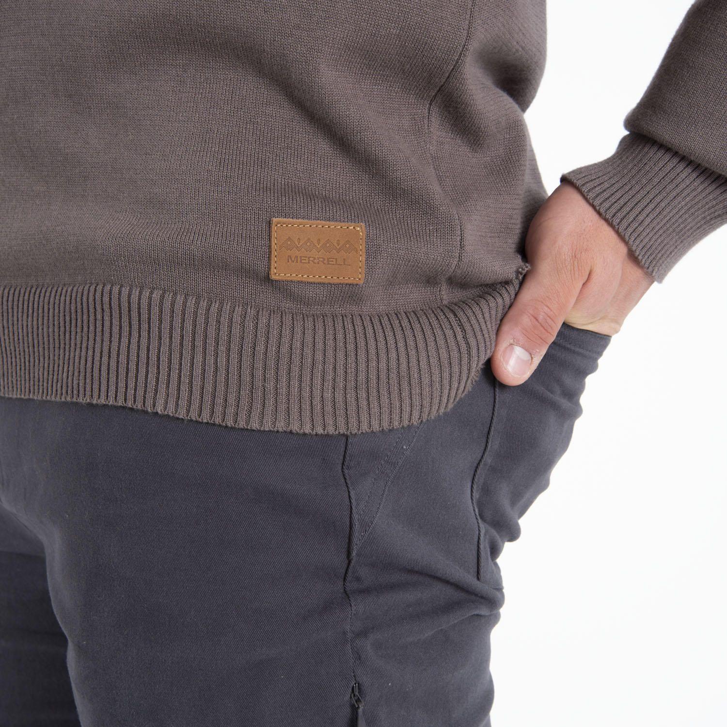 Sweater Hombre Reno Buttons Sweater Café-2