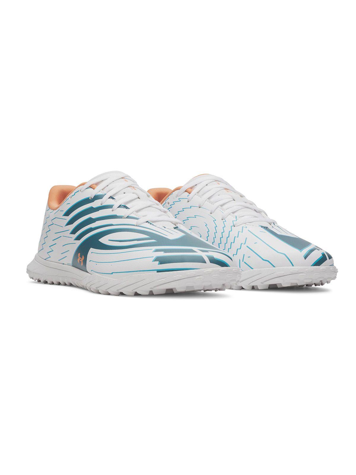 Zapatilla UA Shadow Club 4 Turf Blanco Unisex-5