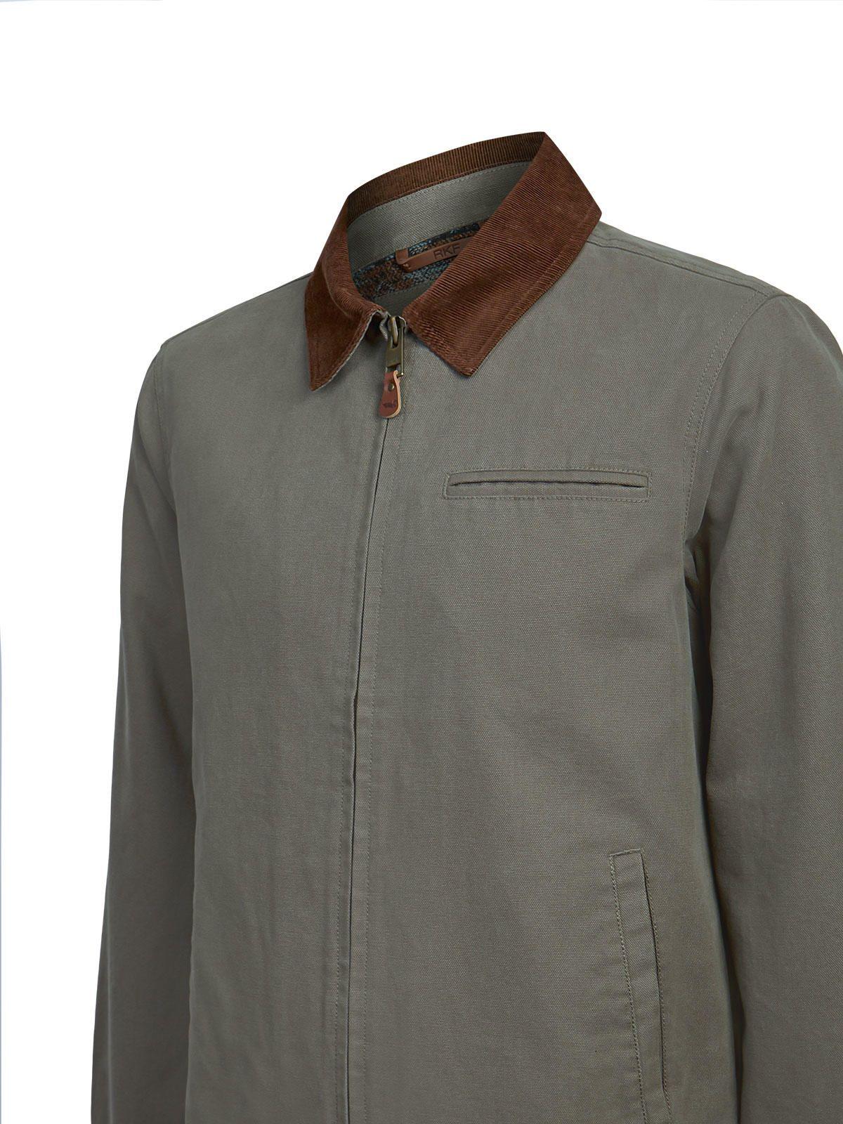 Chaqueta Algodón Orgánico Hombre Arven Café-3