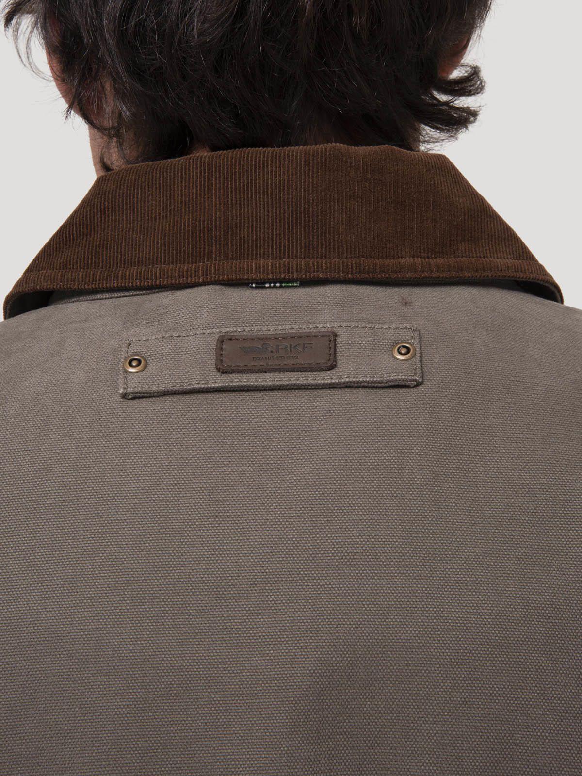 Chaqueta Algodón Orgánico Hombre Arven Café-8
