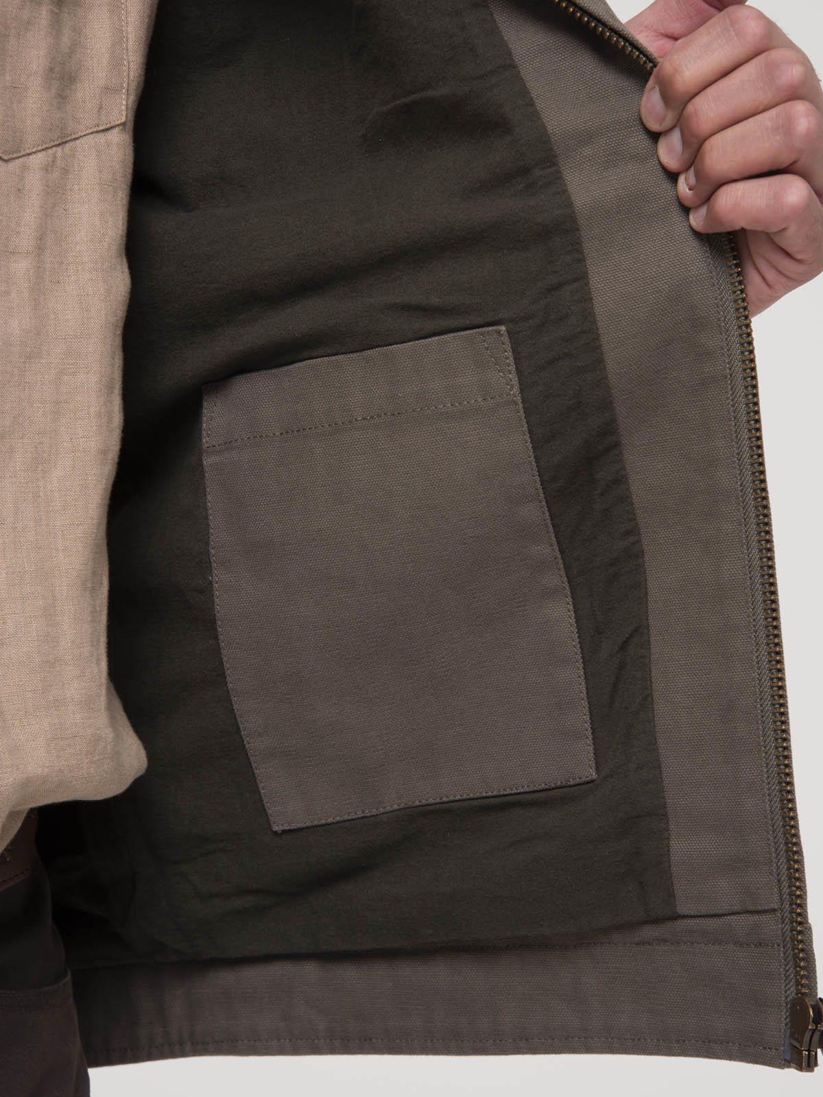 Chaqueta Algodón Orgánico Hombre Arven Café-9