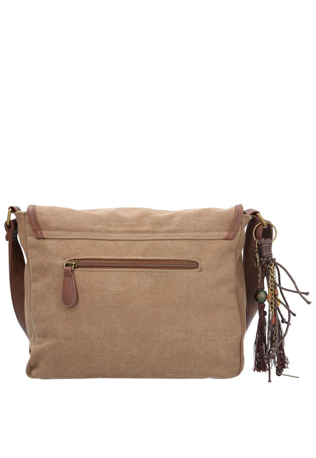 Cartera Textil Mujer Butterfly Cross Café-2