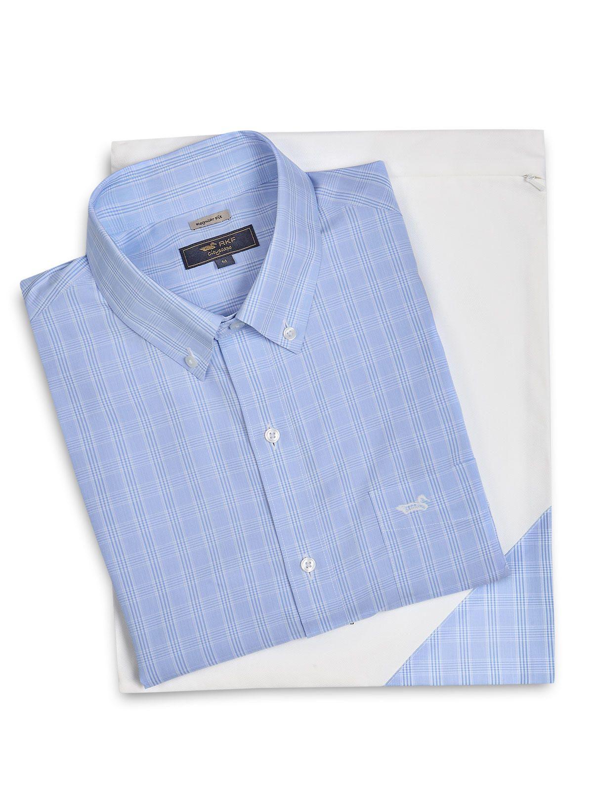 Camisa Cuello Button-Down Hombre Wf Pb Azul-5