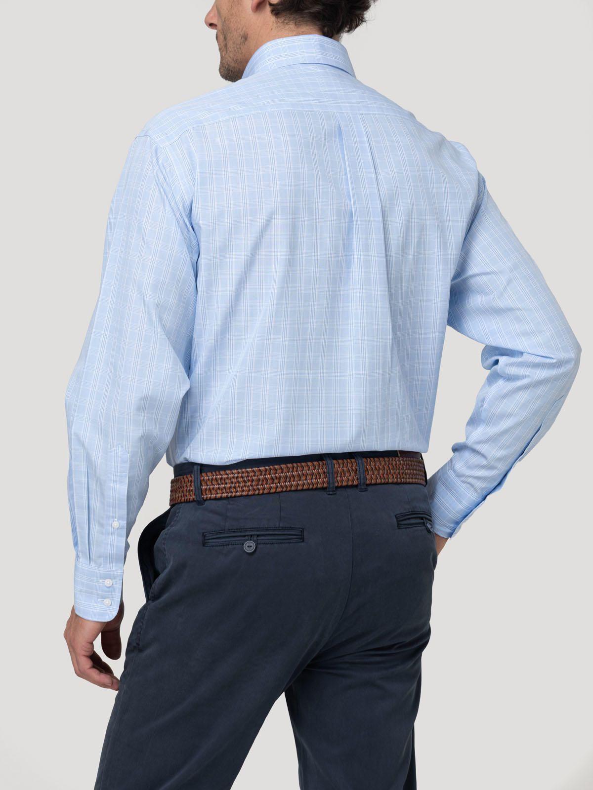 Camisa Cuello Button-Down Hombre Wf Pb Azul-7