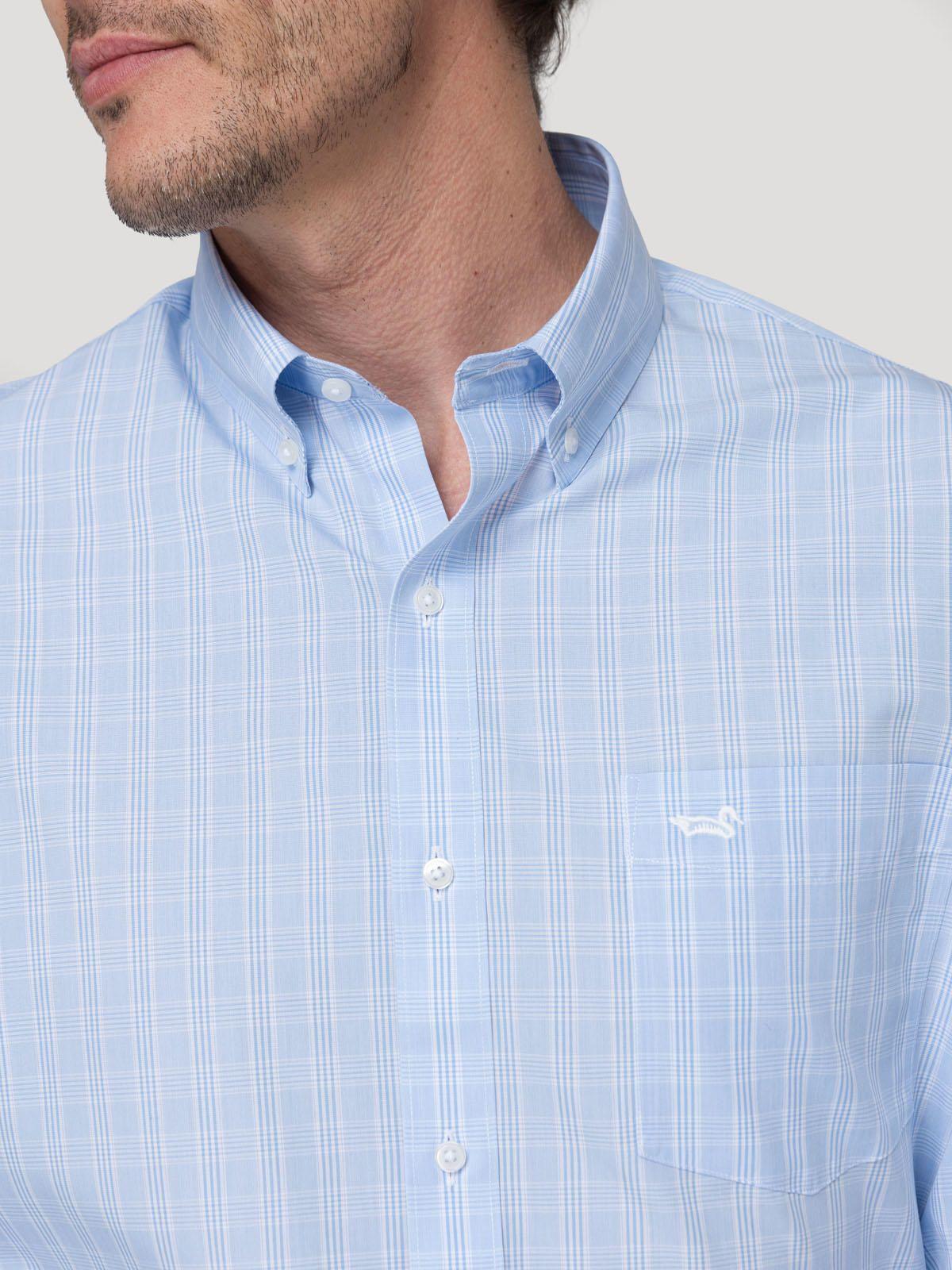Camisa Cuello Button-Down Hombre Wf Pb Azul-8
