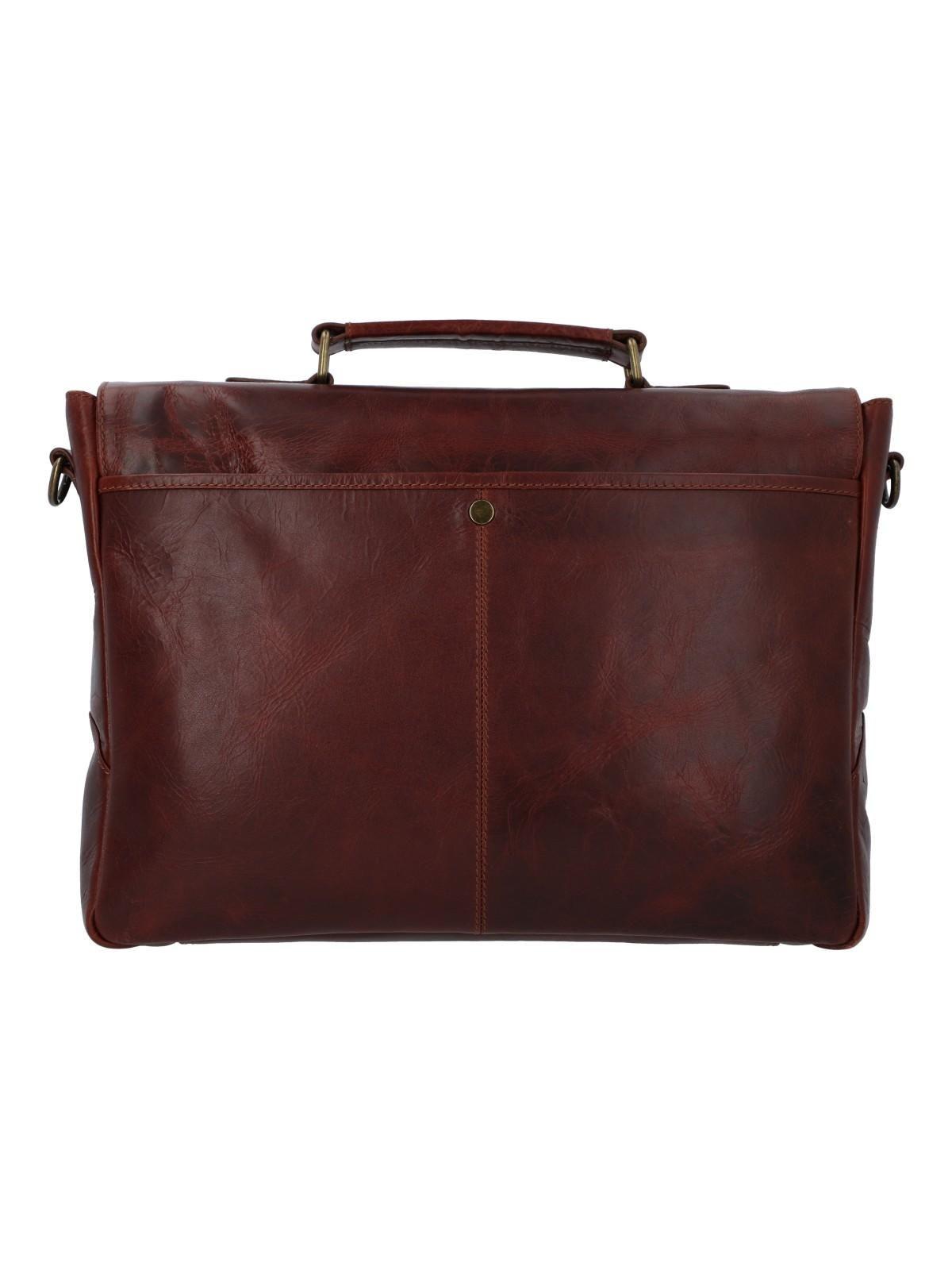 Maletín Cuero Hombre Cl Stewart Bag Café-2