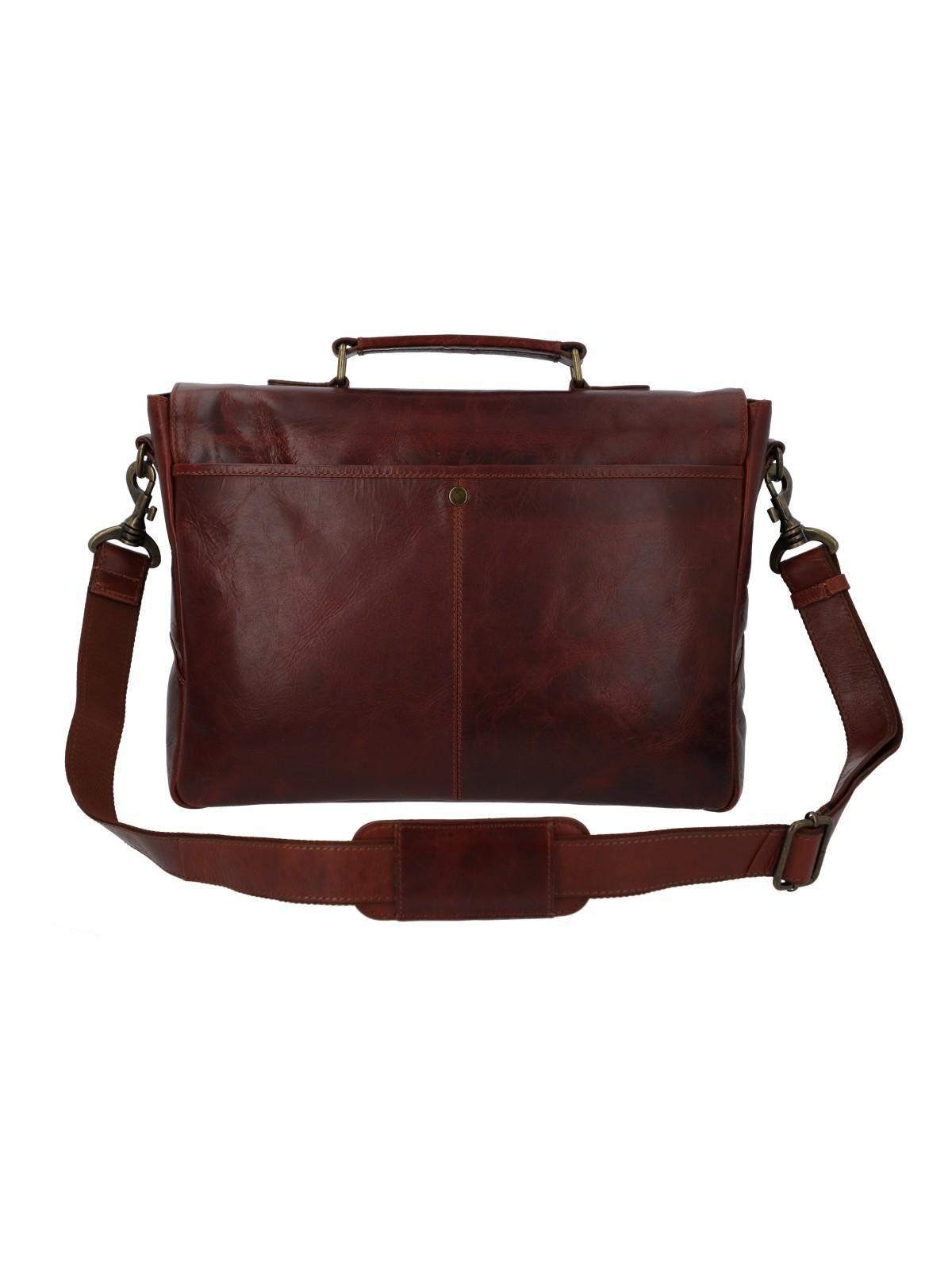 Maletín Cuero Hombre Cl Stewart Bag Café-3