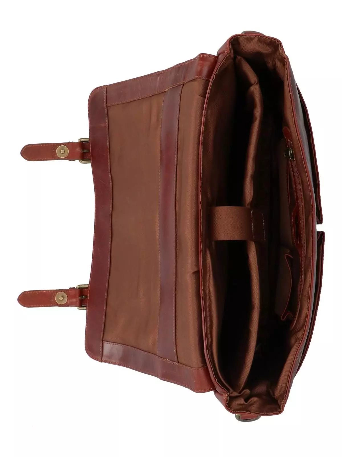 Maletín Cuero Hombre Cl Stewart Bag Café-4