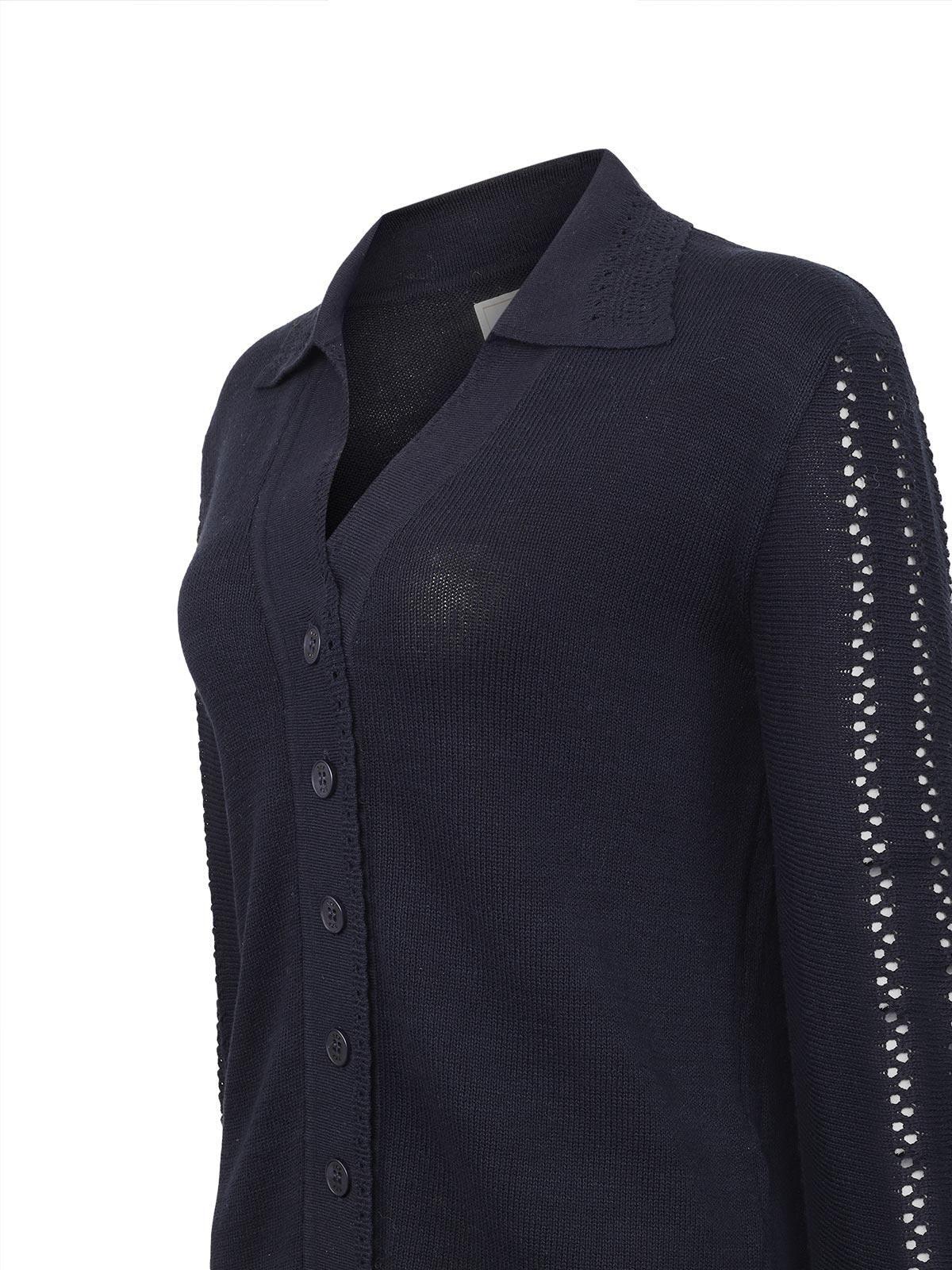 Sweater Algodón Orgánico Mujer Angelonia Azul-1