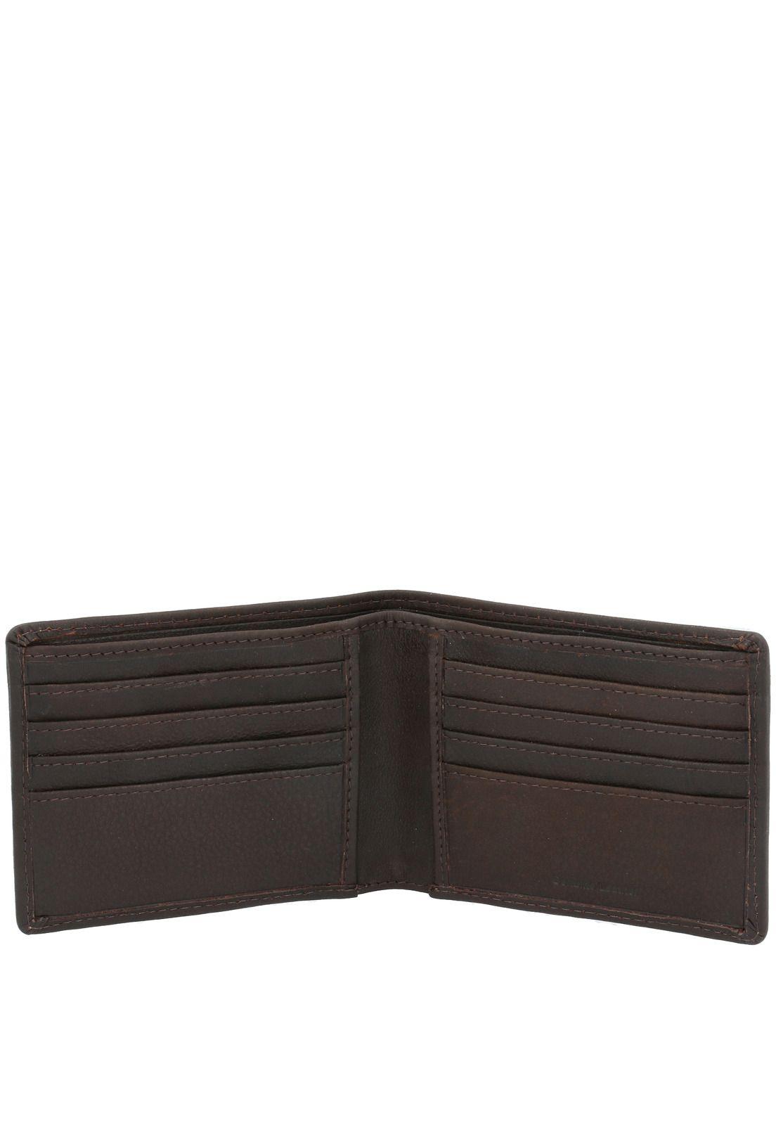 Billetera Cuero Hombre Th Simple Café-2