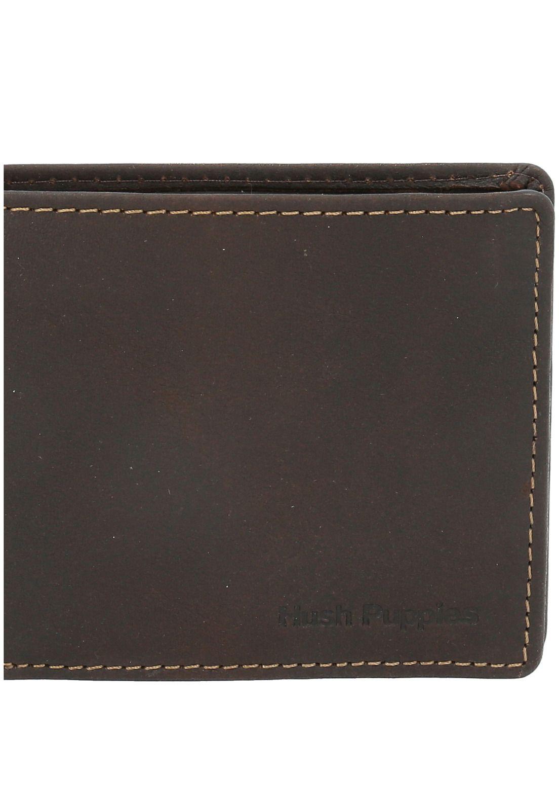 Billetera Cuero Hombre Th Simple Café-4