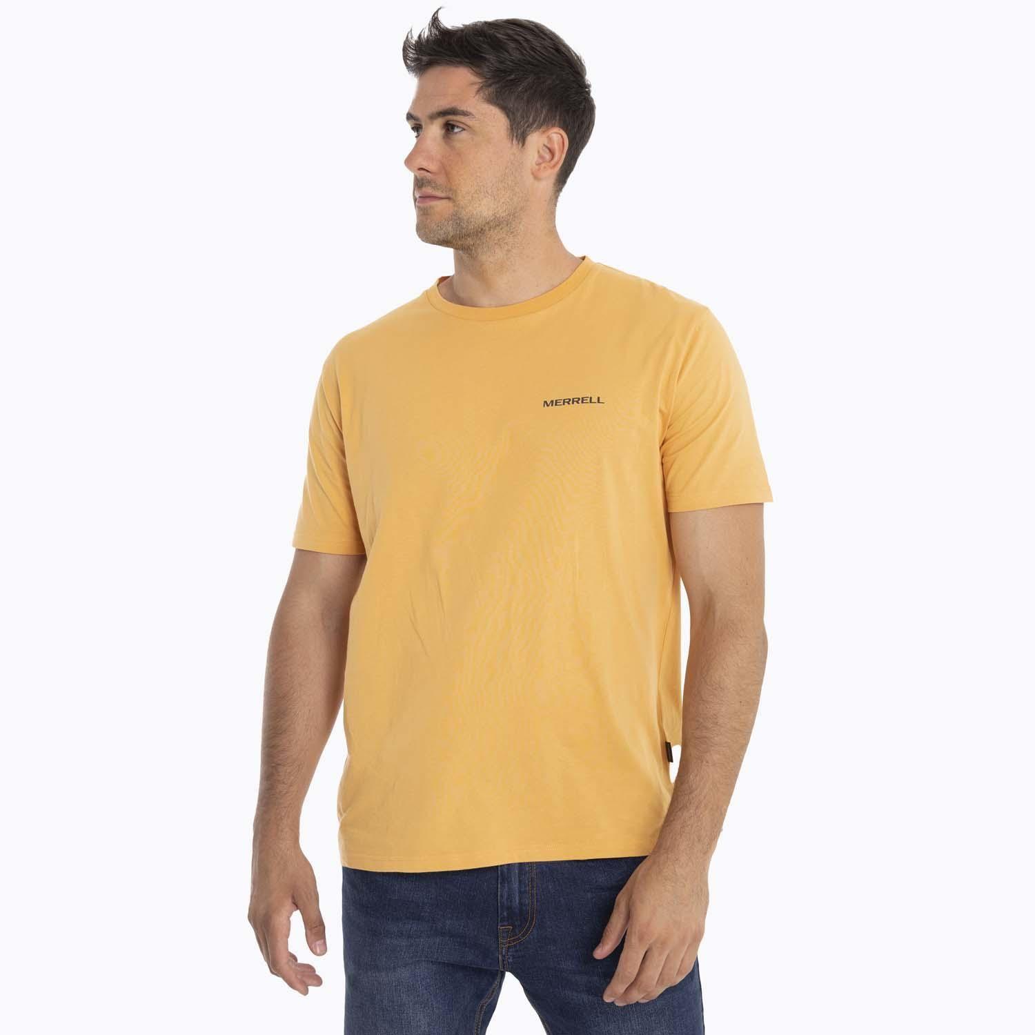 Polera Hombre Nuts Mostaza Merrell-0