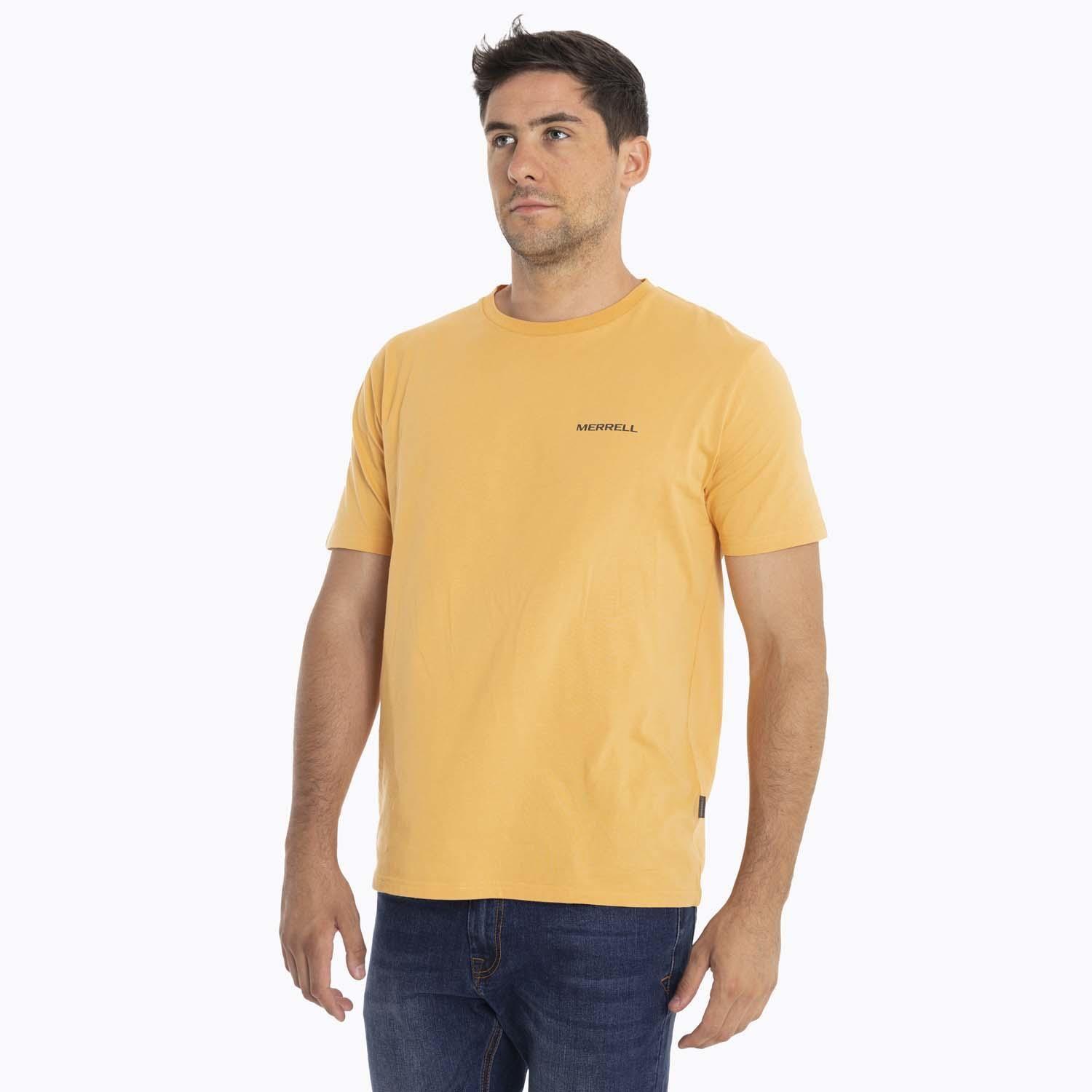 Polera Hombre Nuts Mostaza Merrell-3