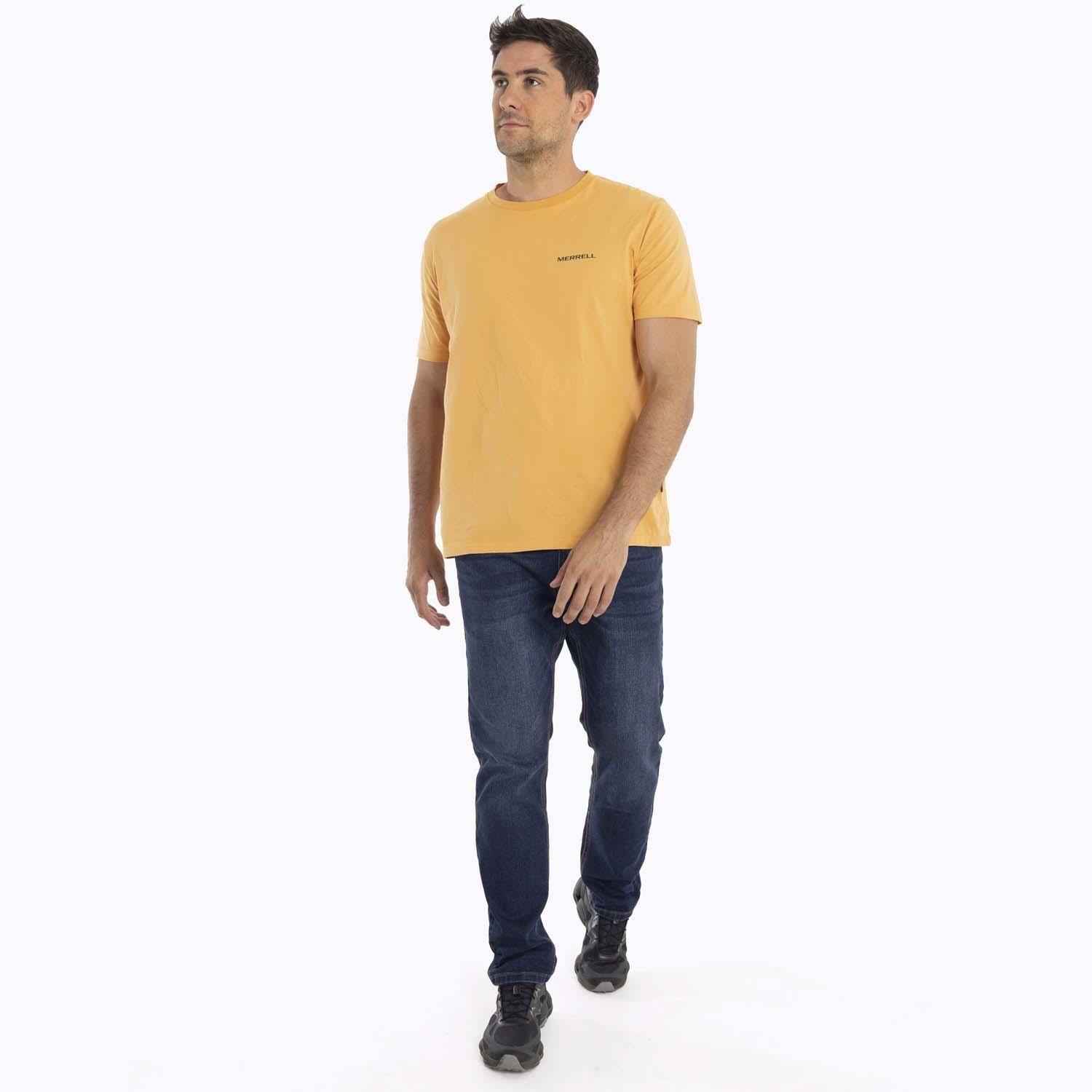 Polera Hombre Nuts Mostaza Merrell-4