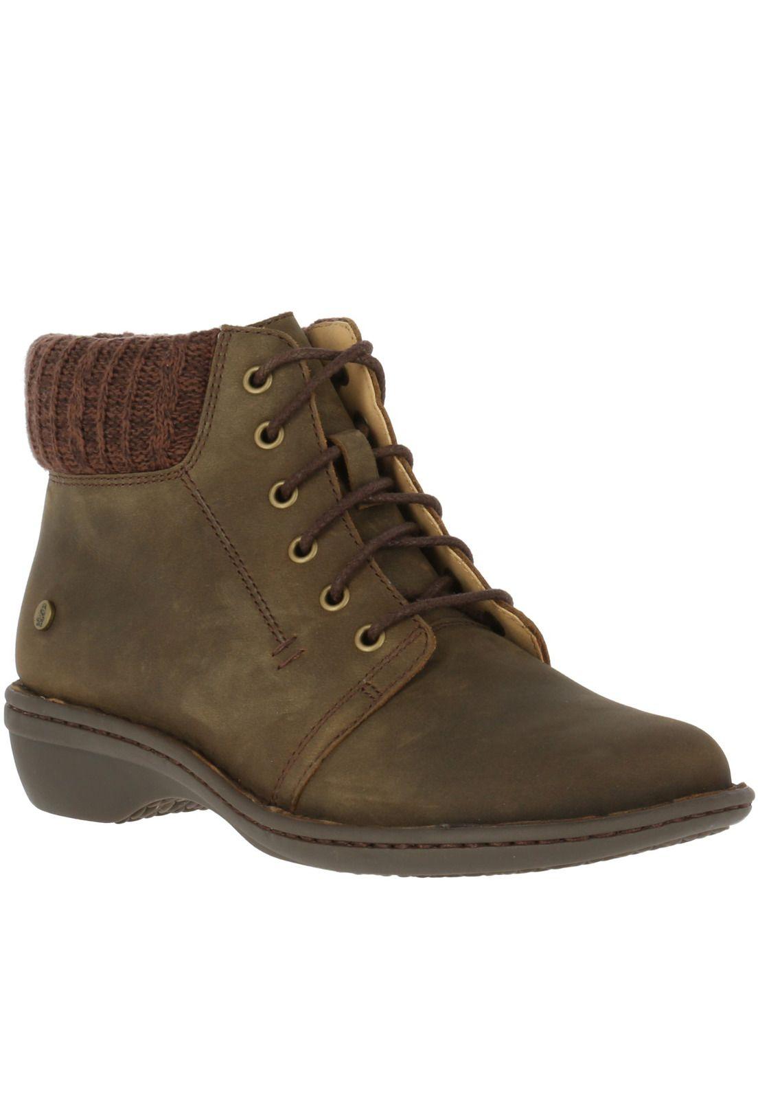 Botin Cuero Mujer Solna Café-0