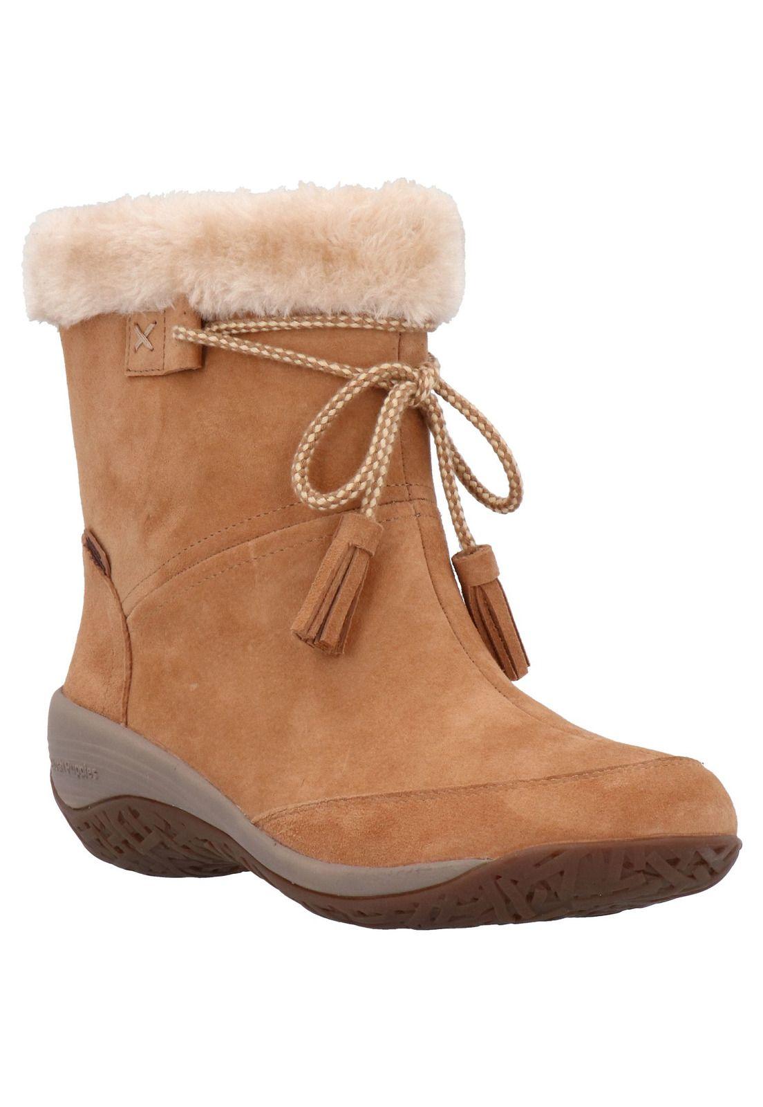 Botin Mujer Cuero Lakey Café-0
