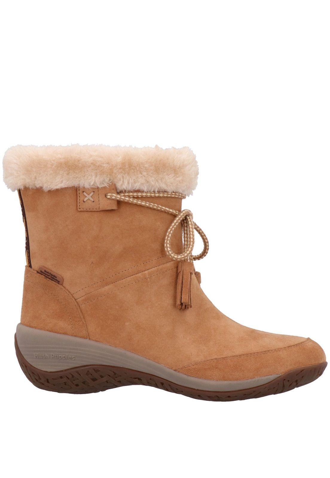 Botin Mujer Cuero Lakey Café-1