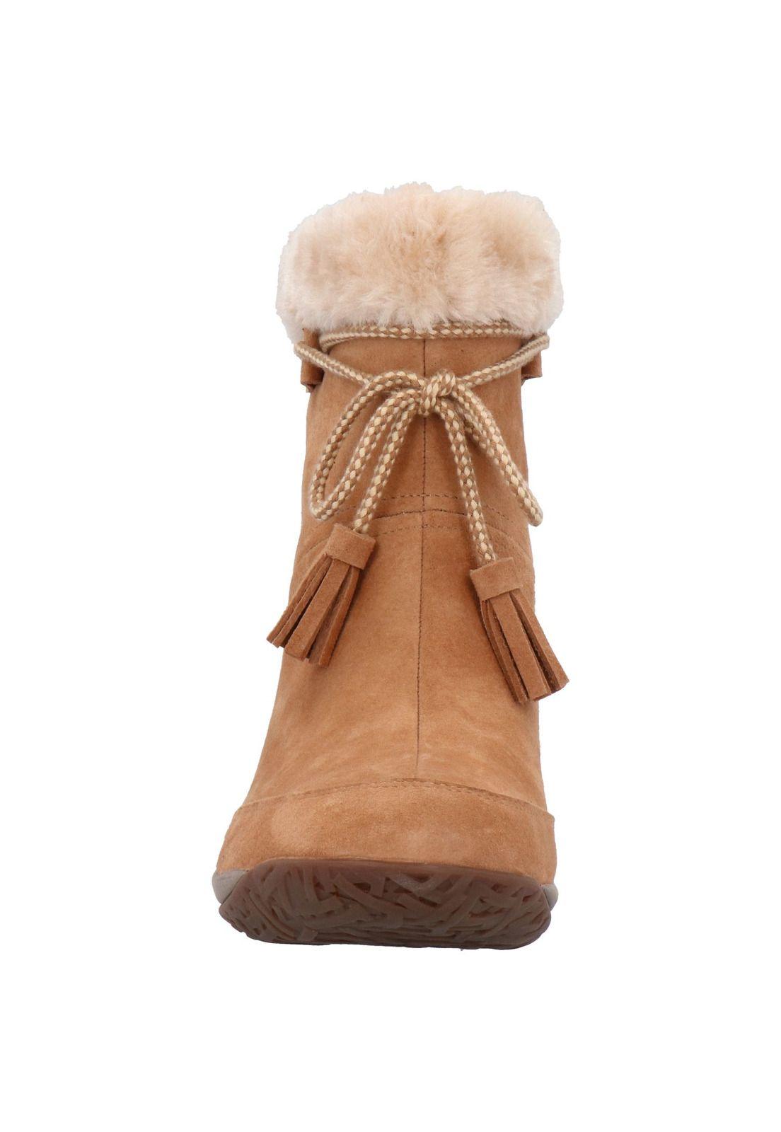 Botin Mujer Cuero Lakey Café-2