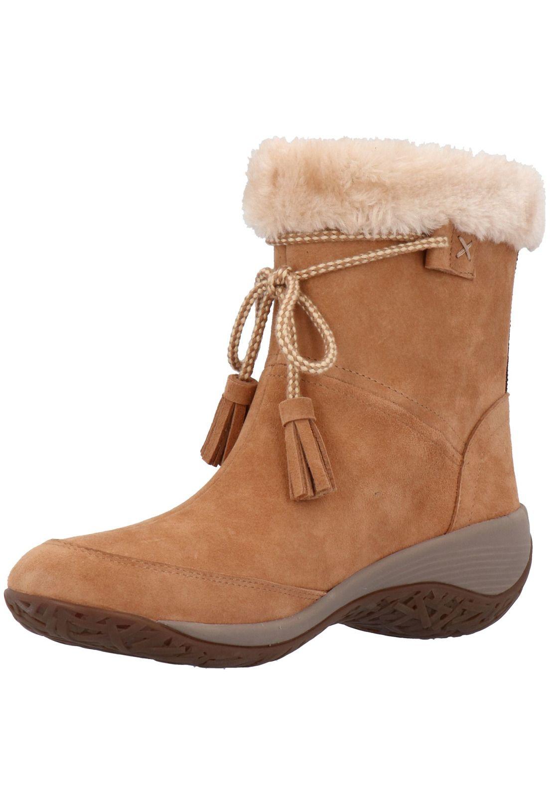 Botin Mujer Cuero Lakey Café-3