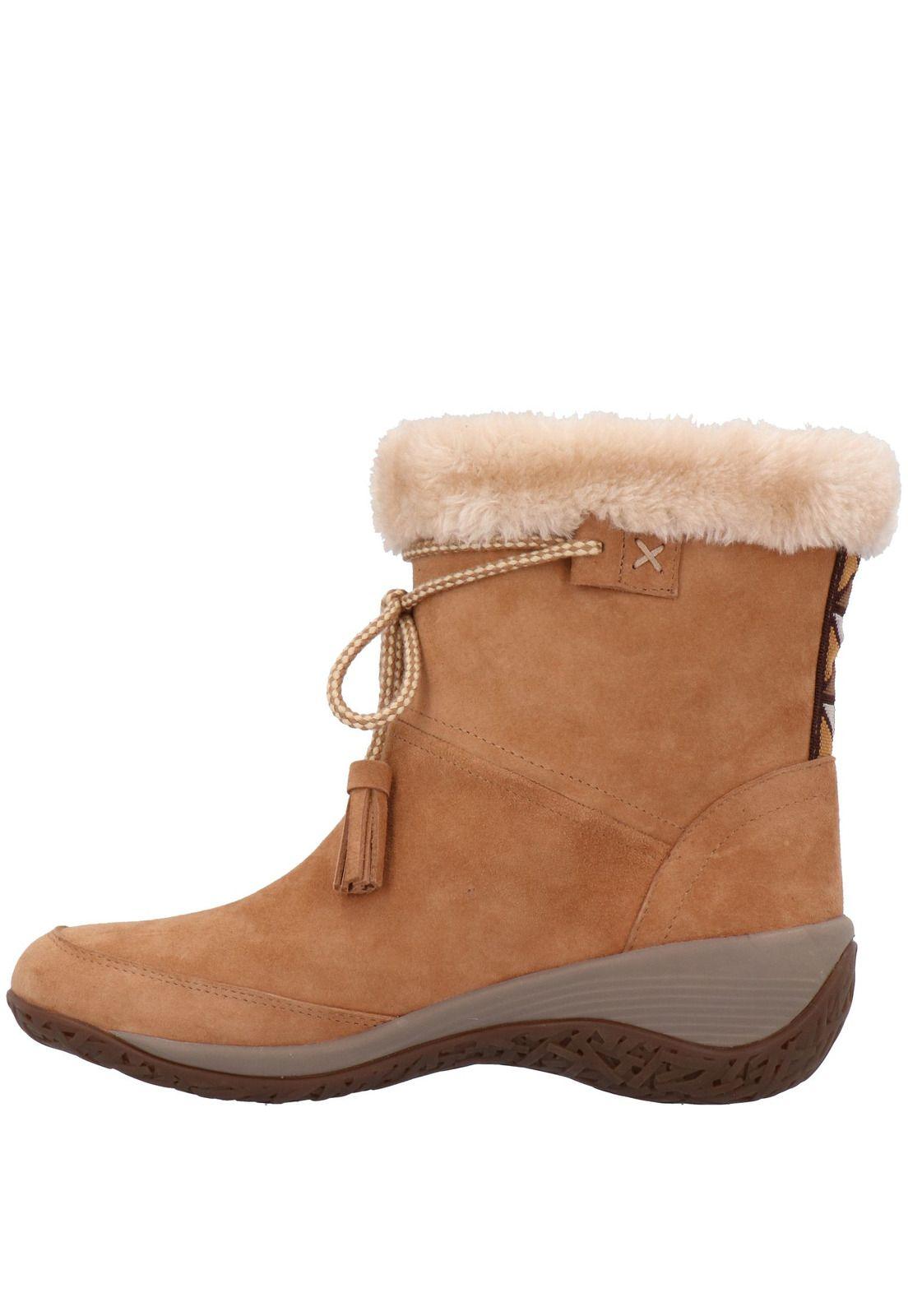 Botin Mujer Cuero Lakey Café-4