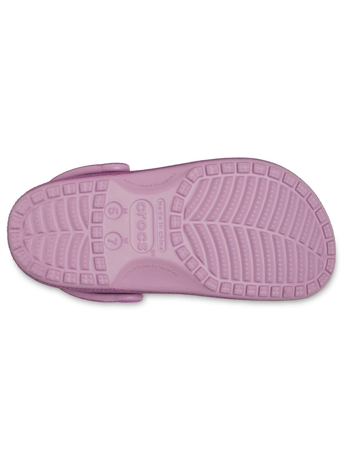 Zueco Crocs Mujer Classic Con Brillos Morado-5