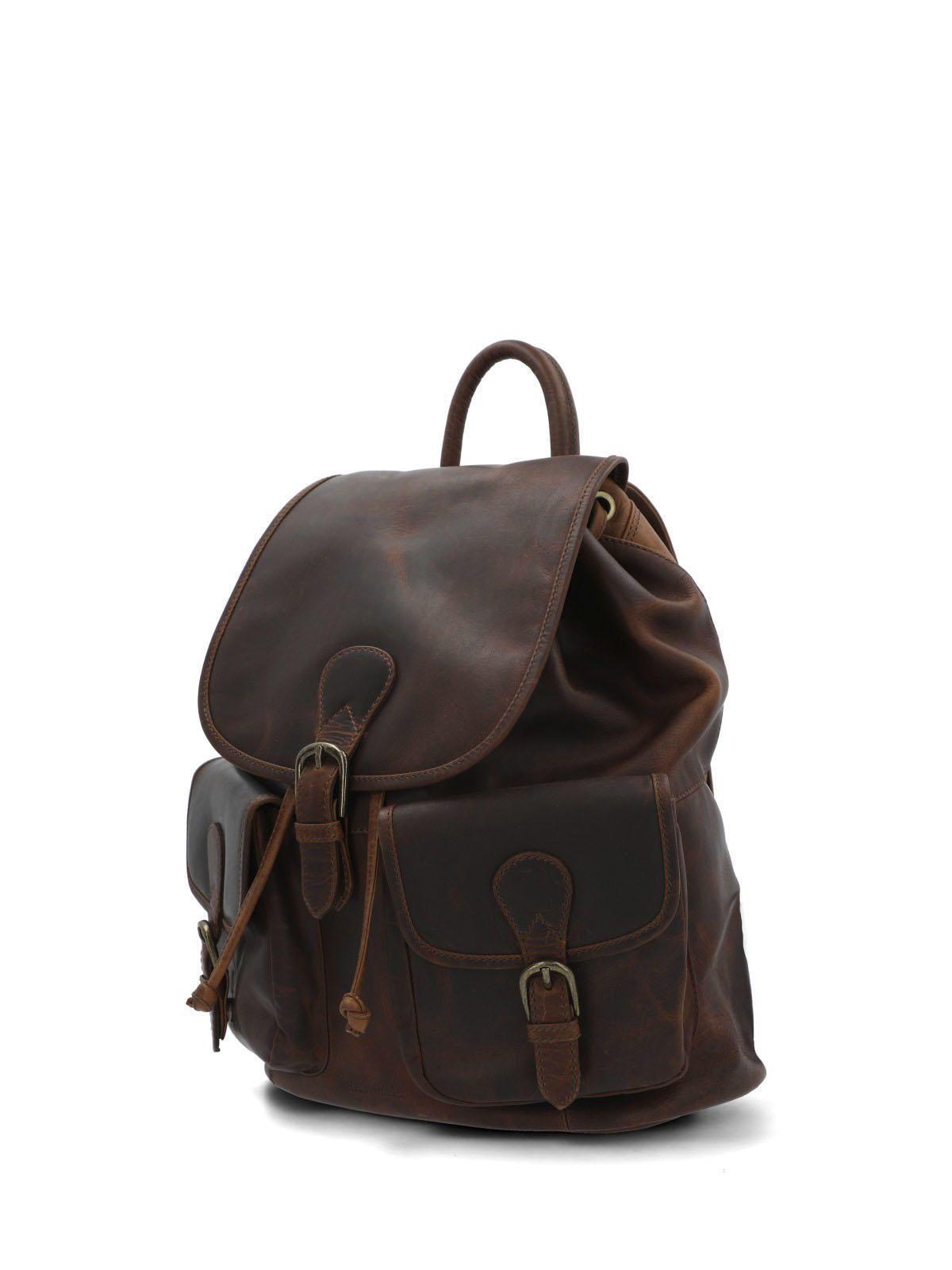Mochila Cuero St Greg Back Café-1