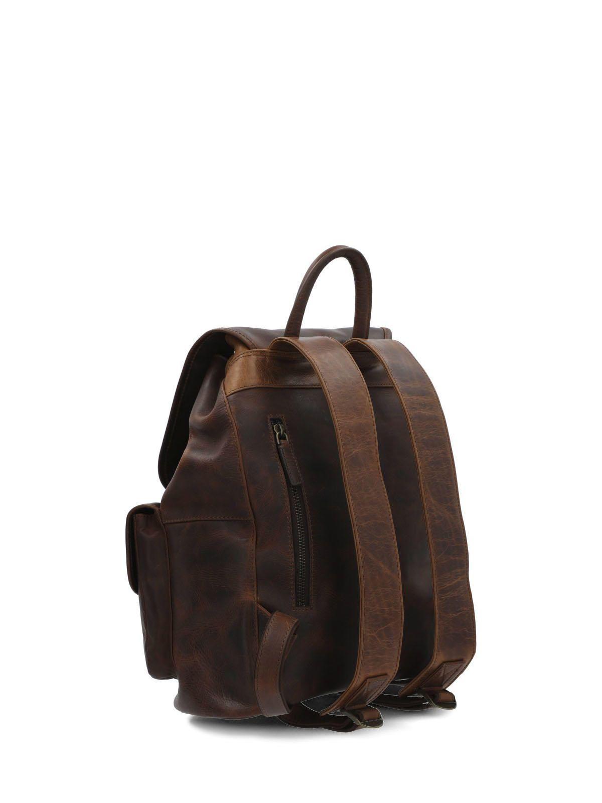 Mochila Cuero St Greg Back Café-3