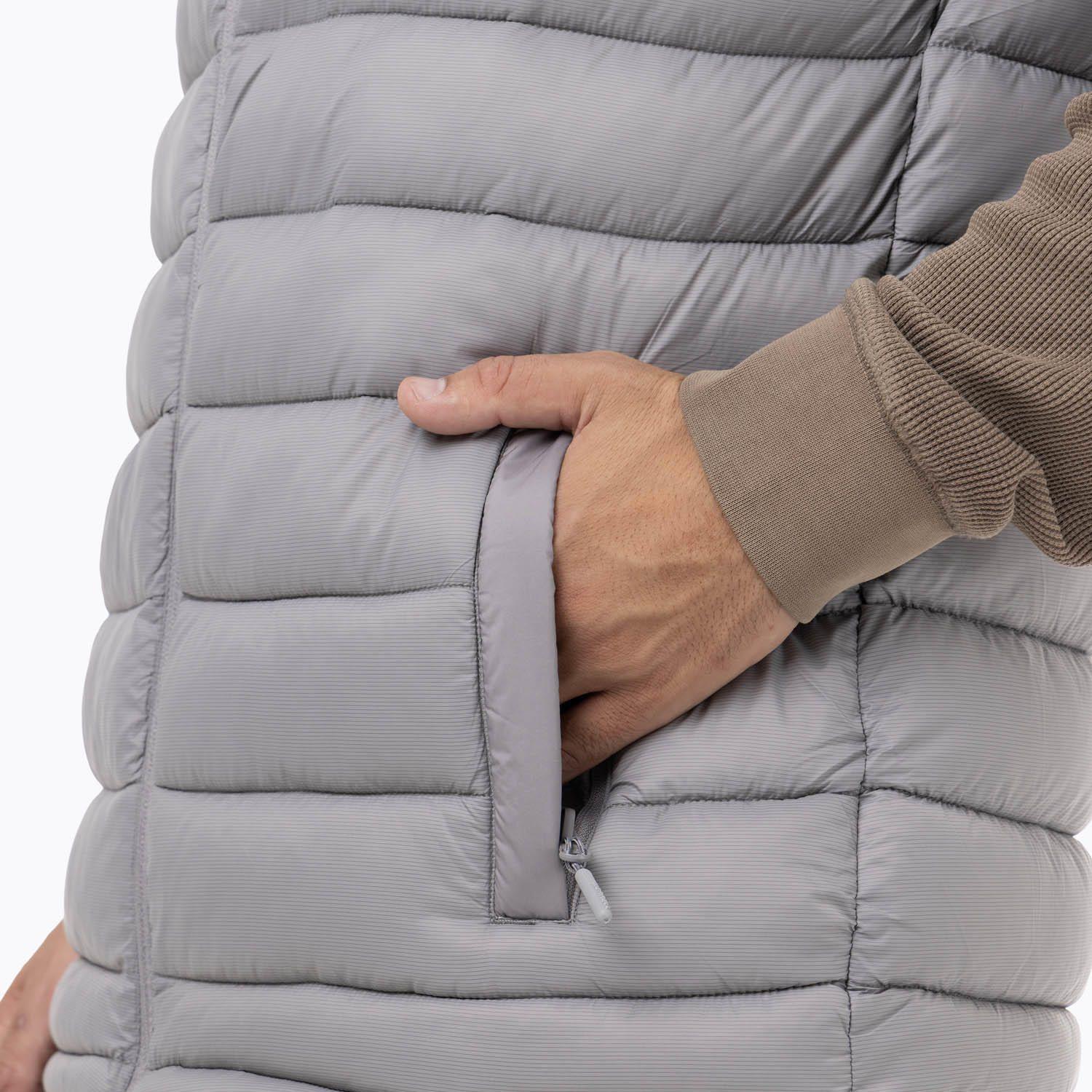 Parka Sin Mangas Hombre Hazeis Gris-5