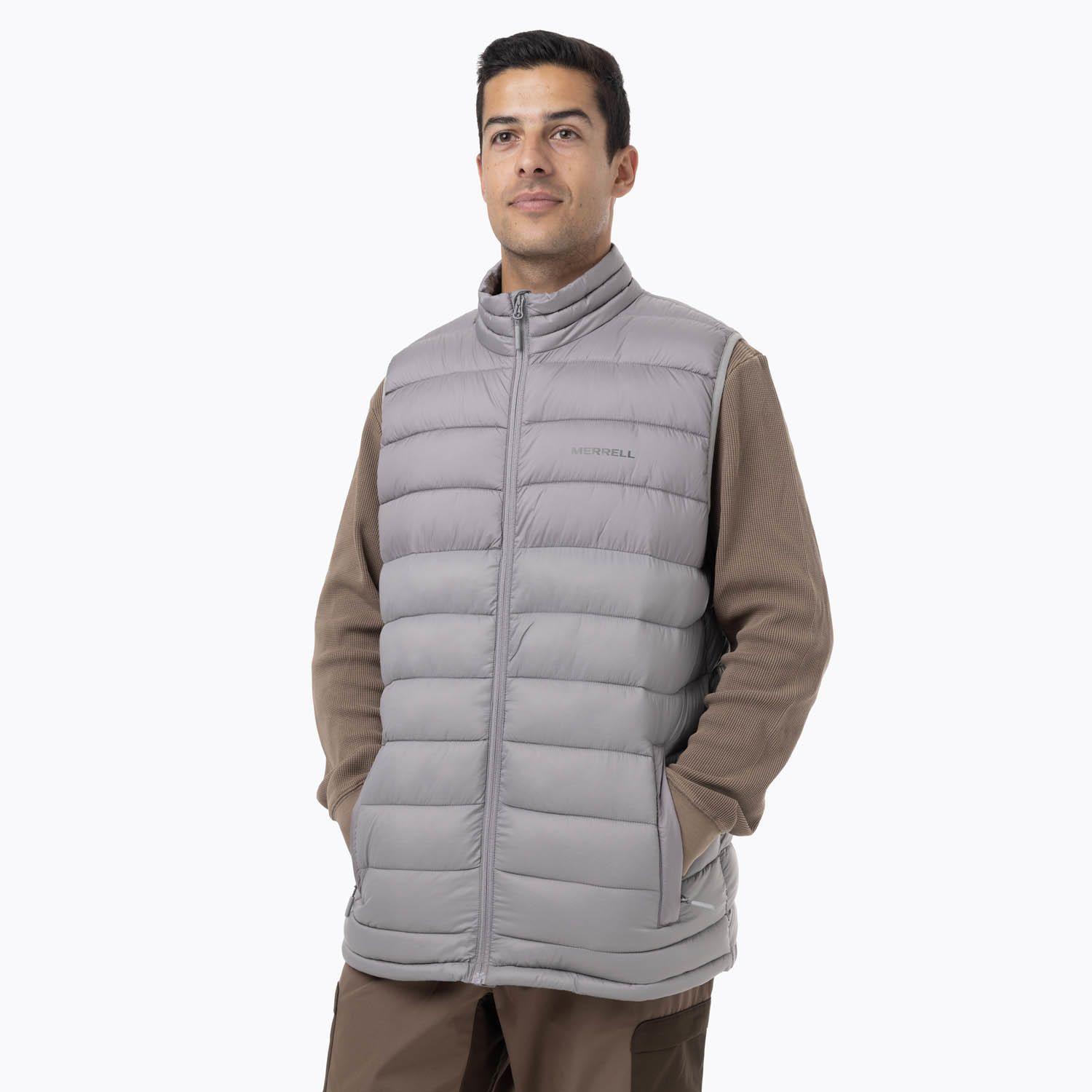 Parka Sin Mangas Hombre Hazeis Gris-0