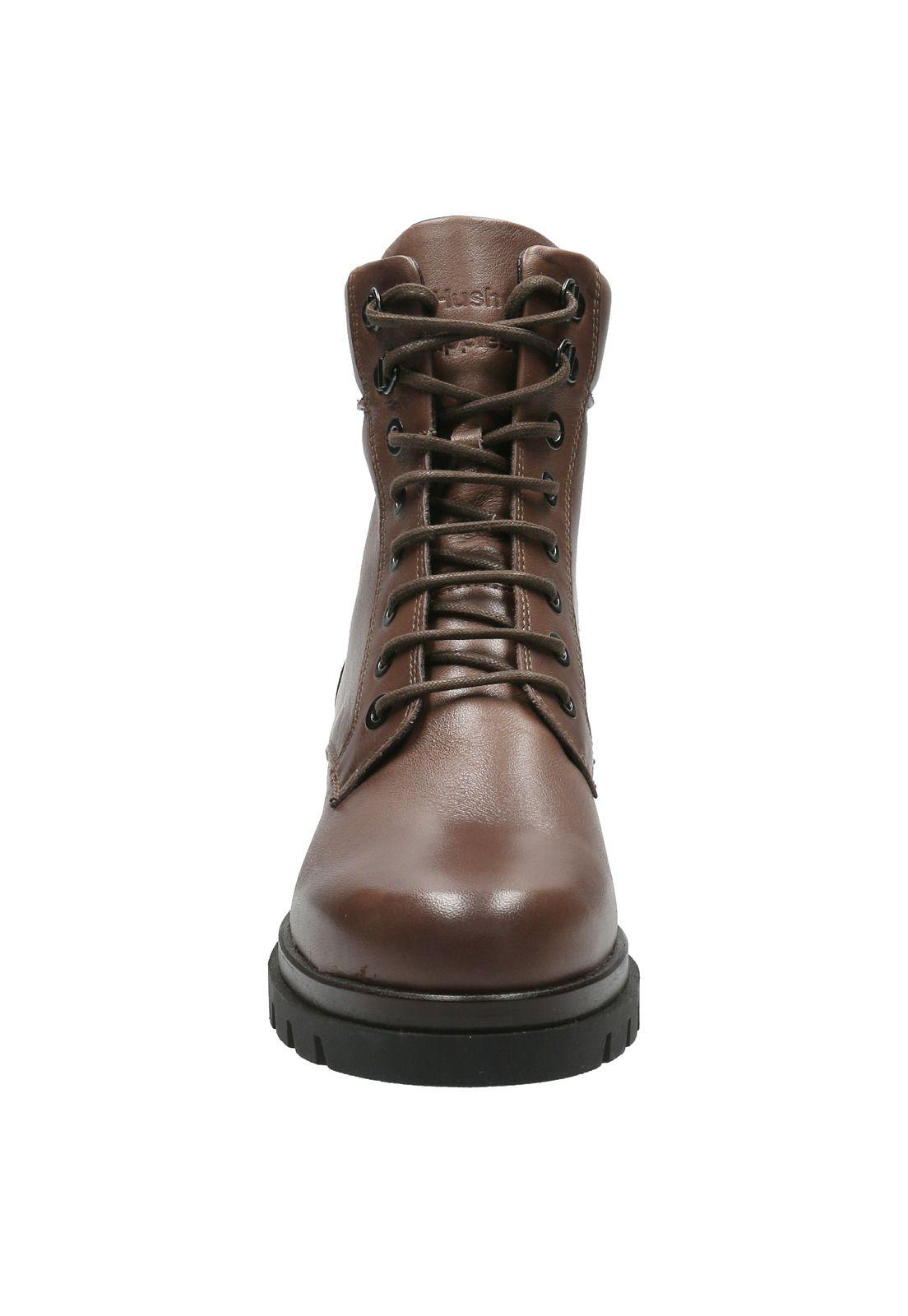 Botin Cuero Mujer Poppi Café-2