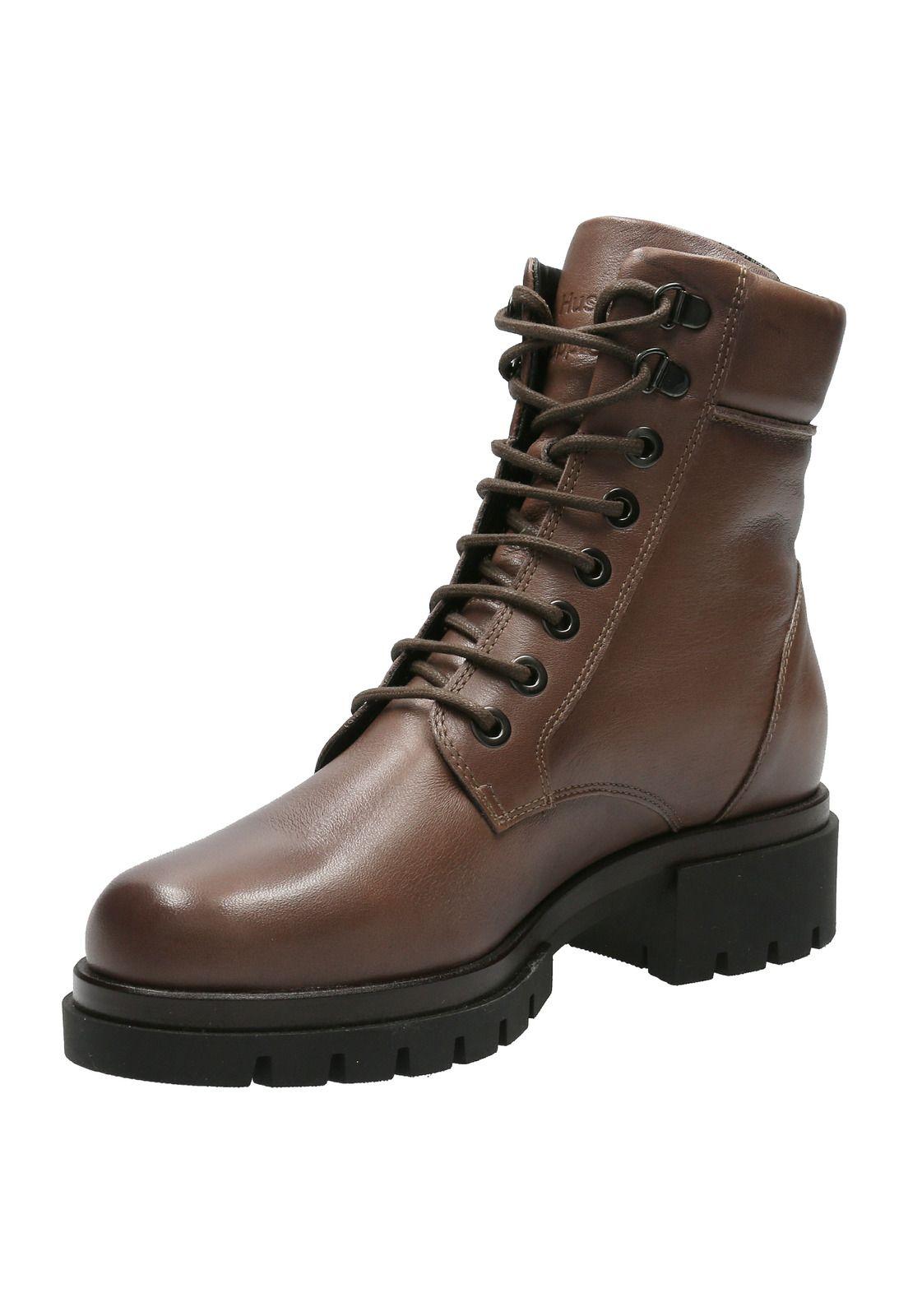 Botin Cuero Mujer Poppi Café-3