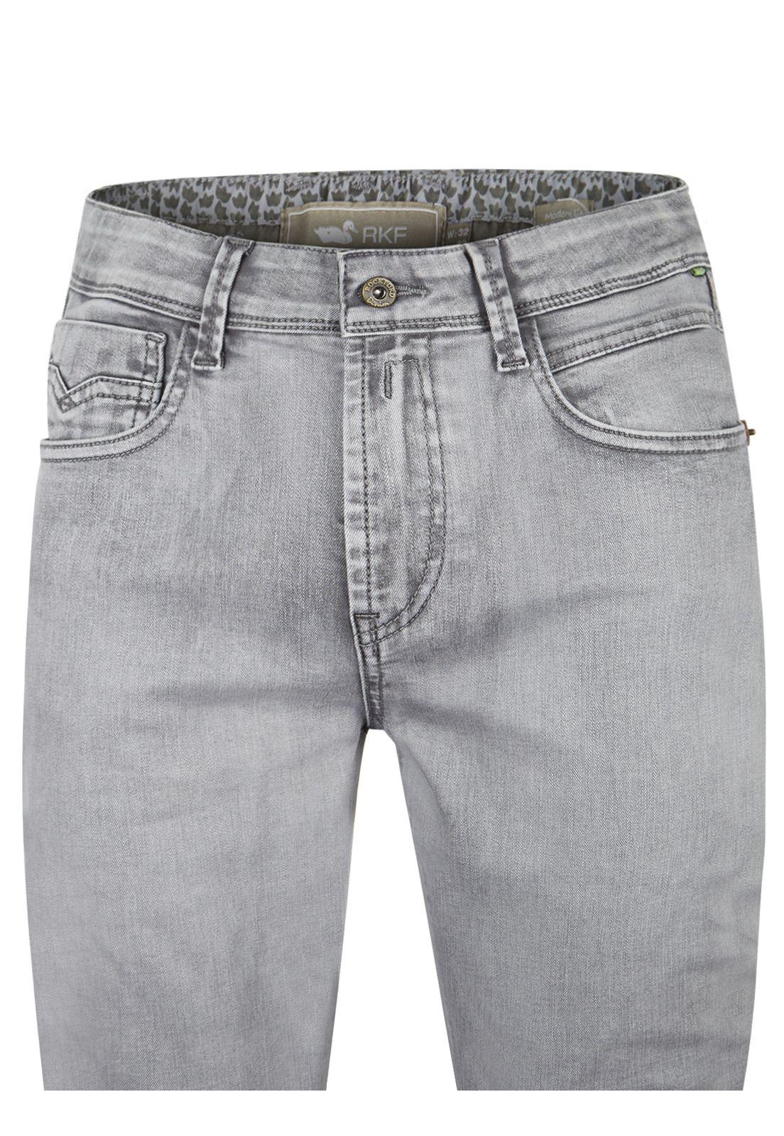 Jeans Algodón Orgánico Gris Baycolor Hombre -3