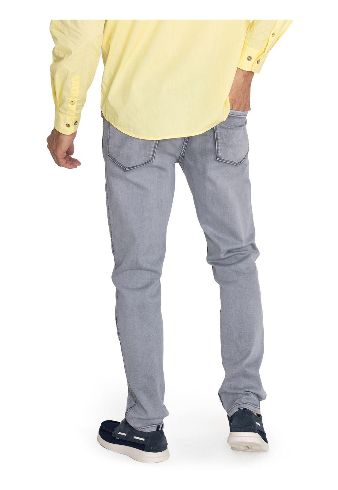 Jeans Algodón Orgánico Gris Baycolor Hombre -7