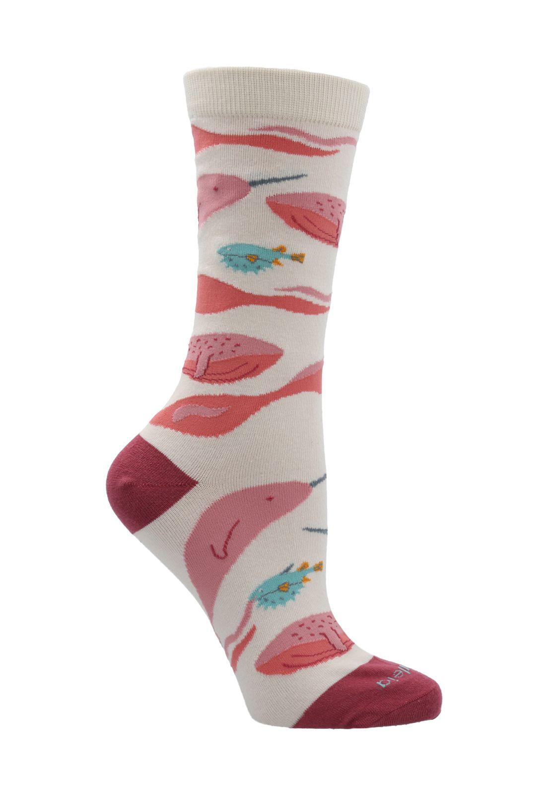 Calcetin Crema Under Sea Mujer-0