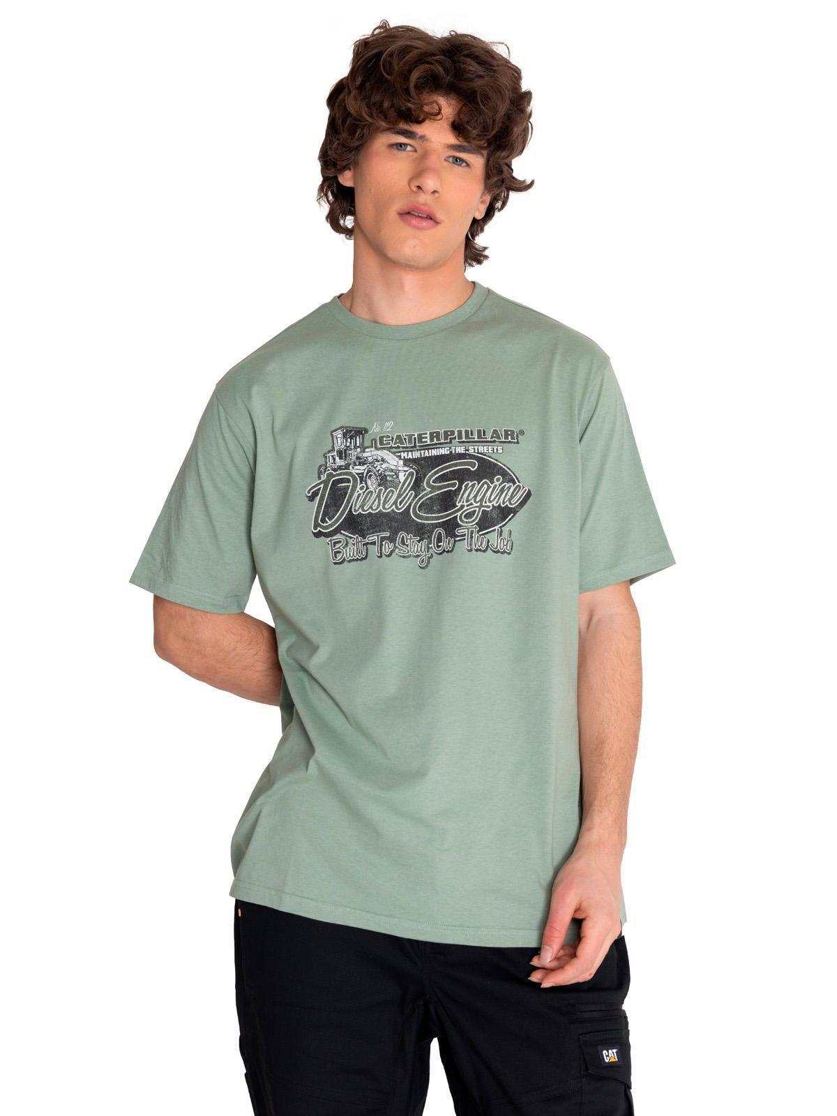 Polera Manga Corta Hombre Hs Tradition Graph5 Verde-0