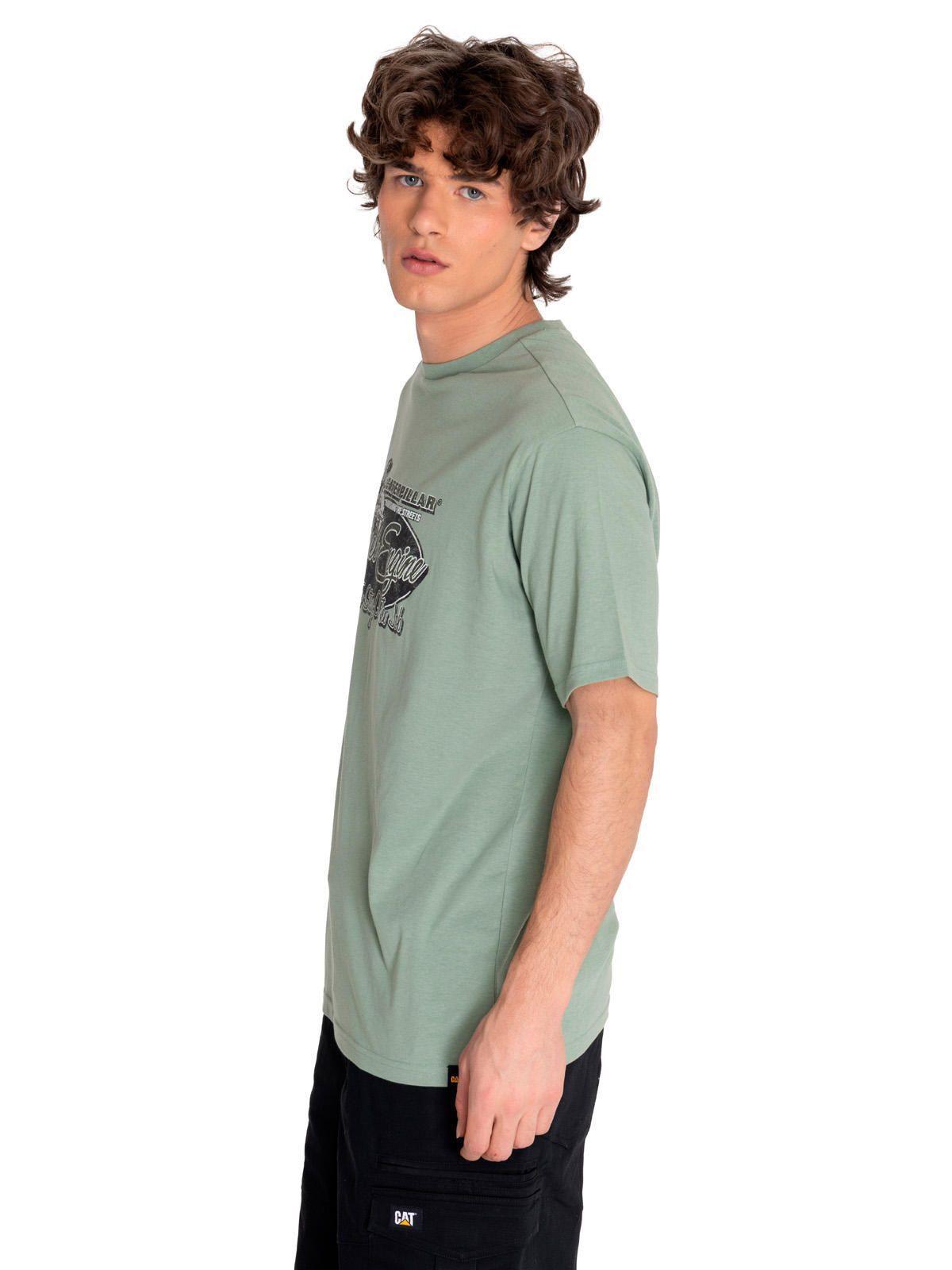 Polera Manga Corta Hombre Hs Tradition Graph5 Verde-1