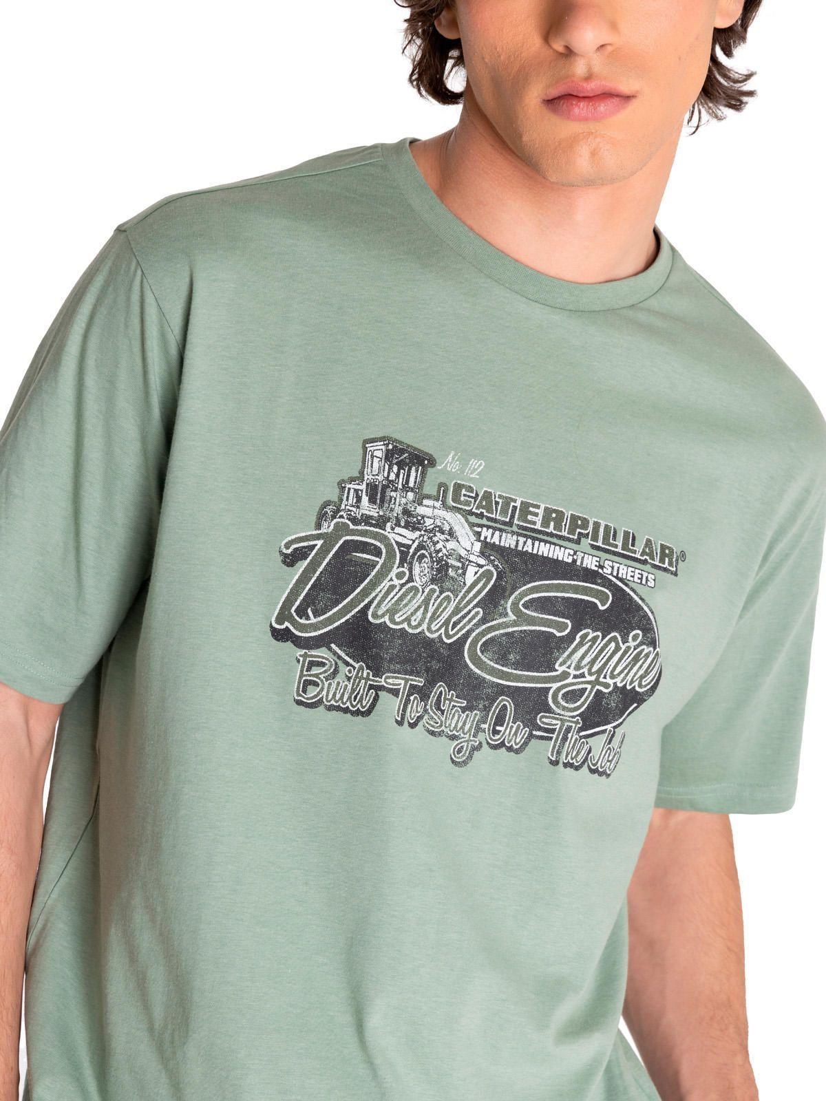 Polera Manga Corta Hombre Hs Tradition Graph5 Verde-4