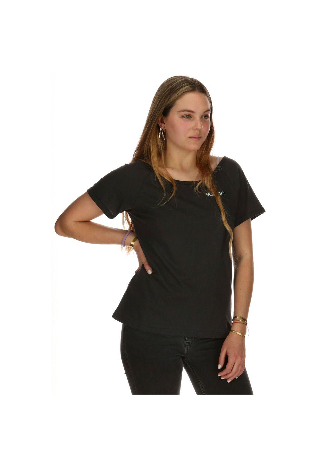 Polera M/C Femenino Vail Grafito Burton-0