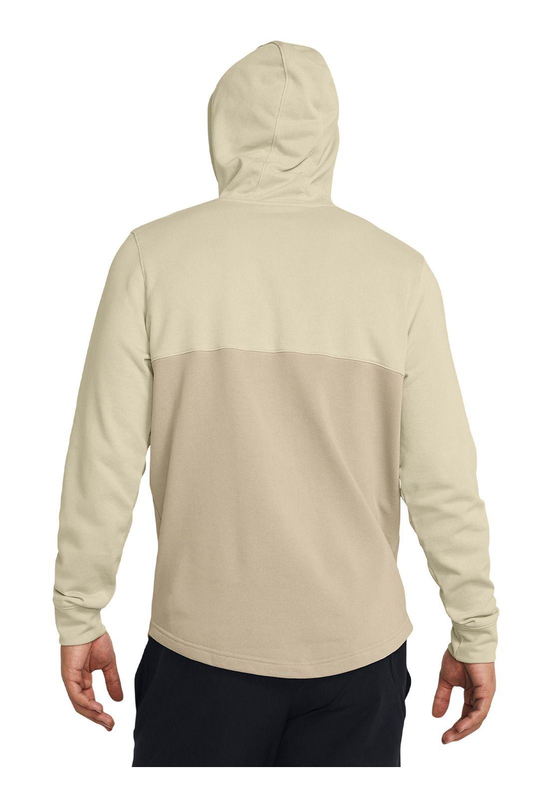 Polerón Rival Terry Colorblock Hombre Café-1
