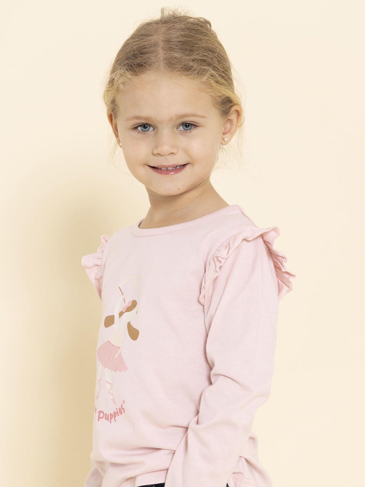 Polera MangaLarga Imagine Niña Rosado-1