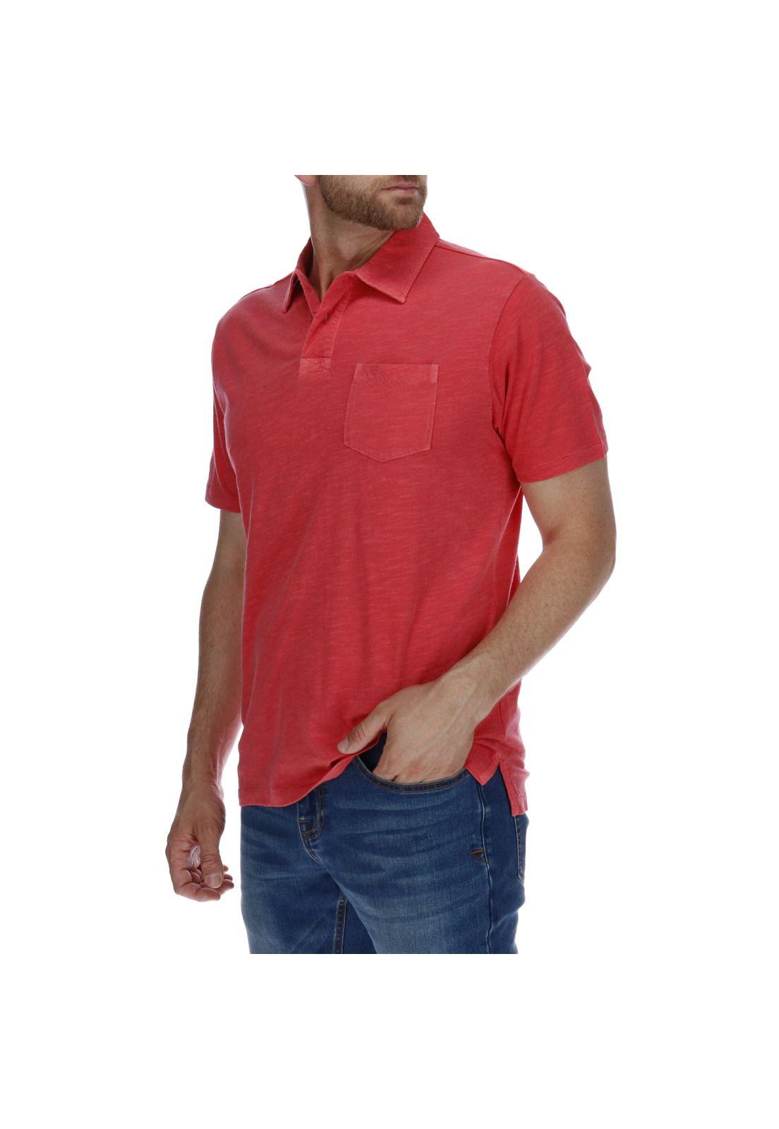 Polera Polo Hombre Foundation Jersey Polo Rojo-1