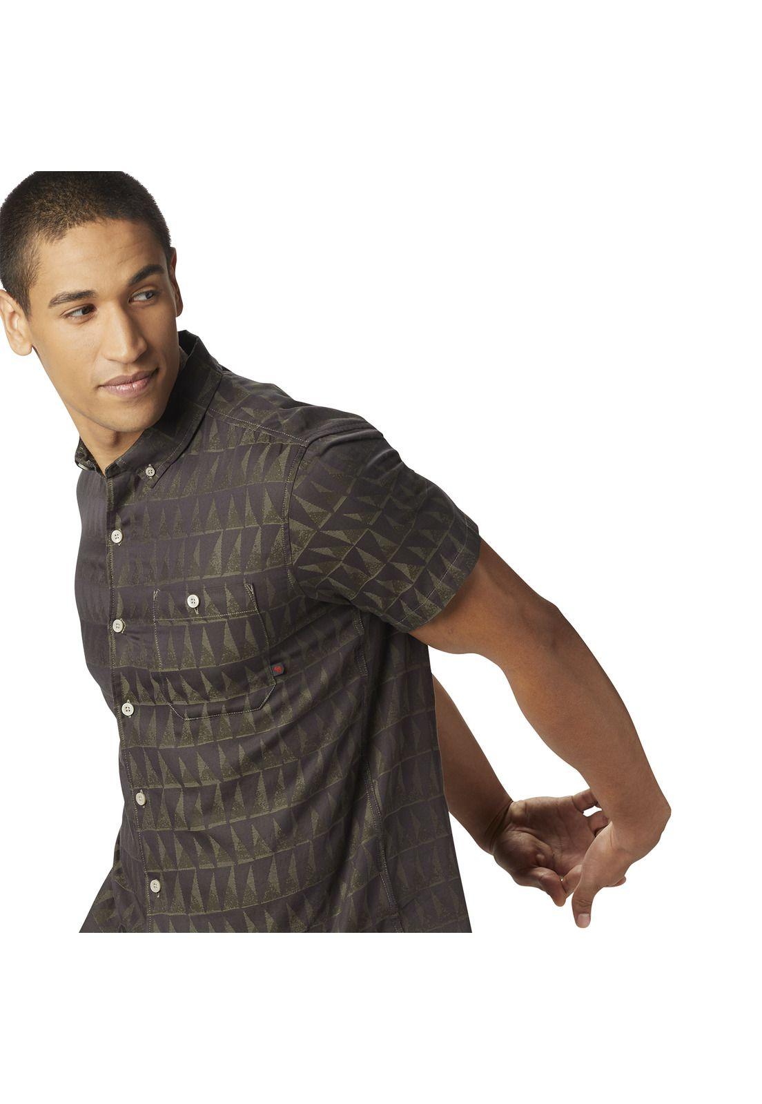 Camisa M/C Hombre Mount Adams Verde-2