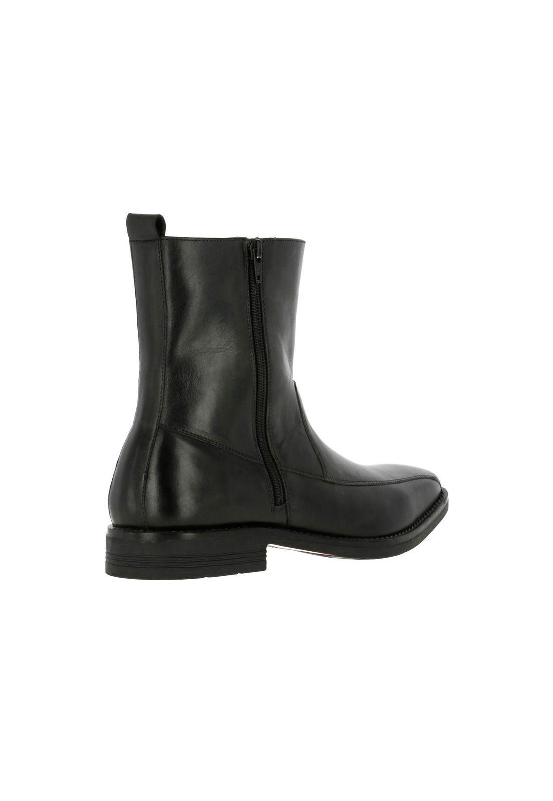 Bota Cuero Richard Chelsea Negro-2