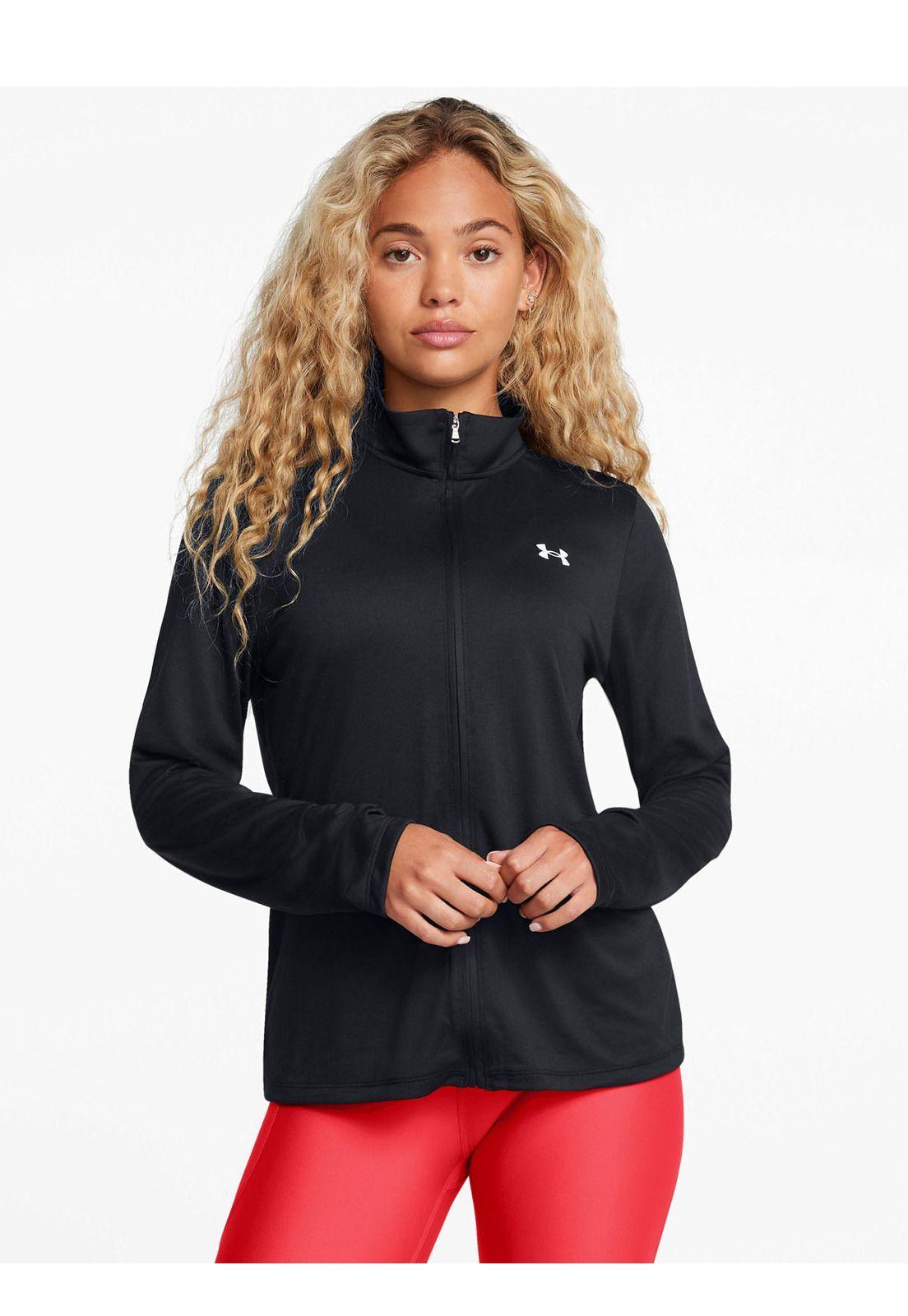 Polerón UA Tech para mujer Negro-3