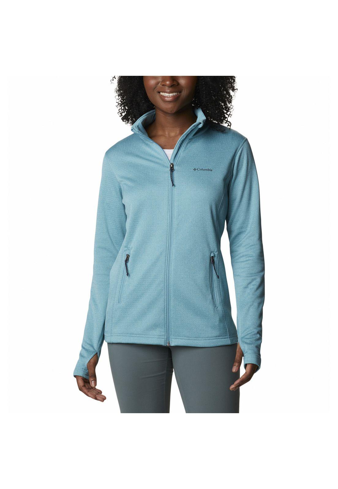 Polar Mujer Park View Grid Fleec Celeste-0
