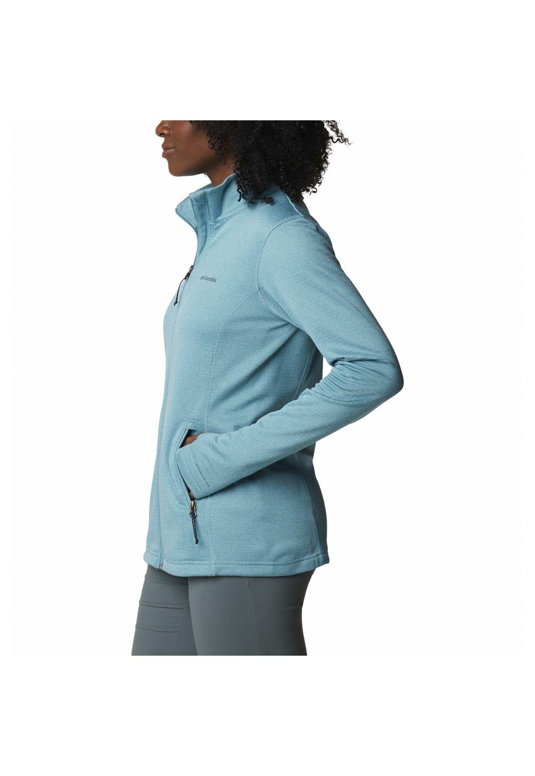 Polar Mujer Park View Grid Fleec Celeste-1