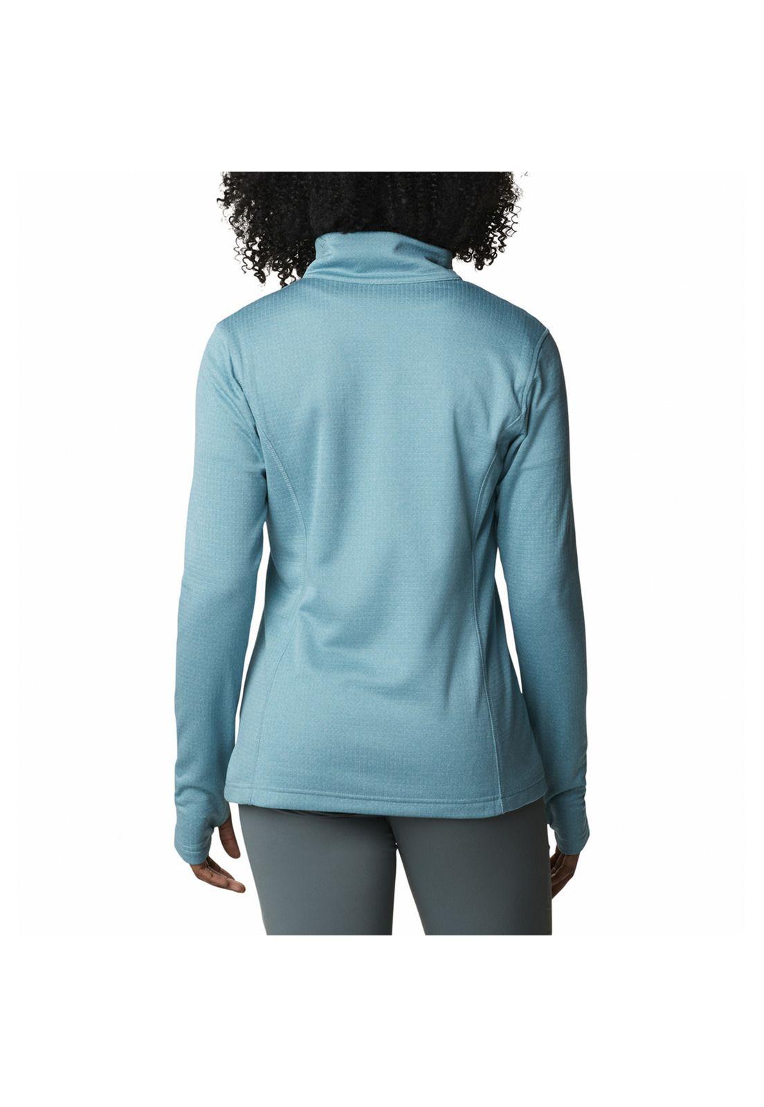 Polar Mujer Park View Grid Fleec Celeste-2