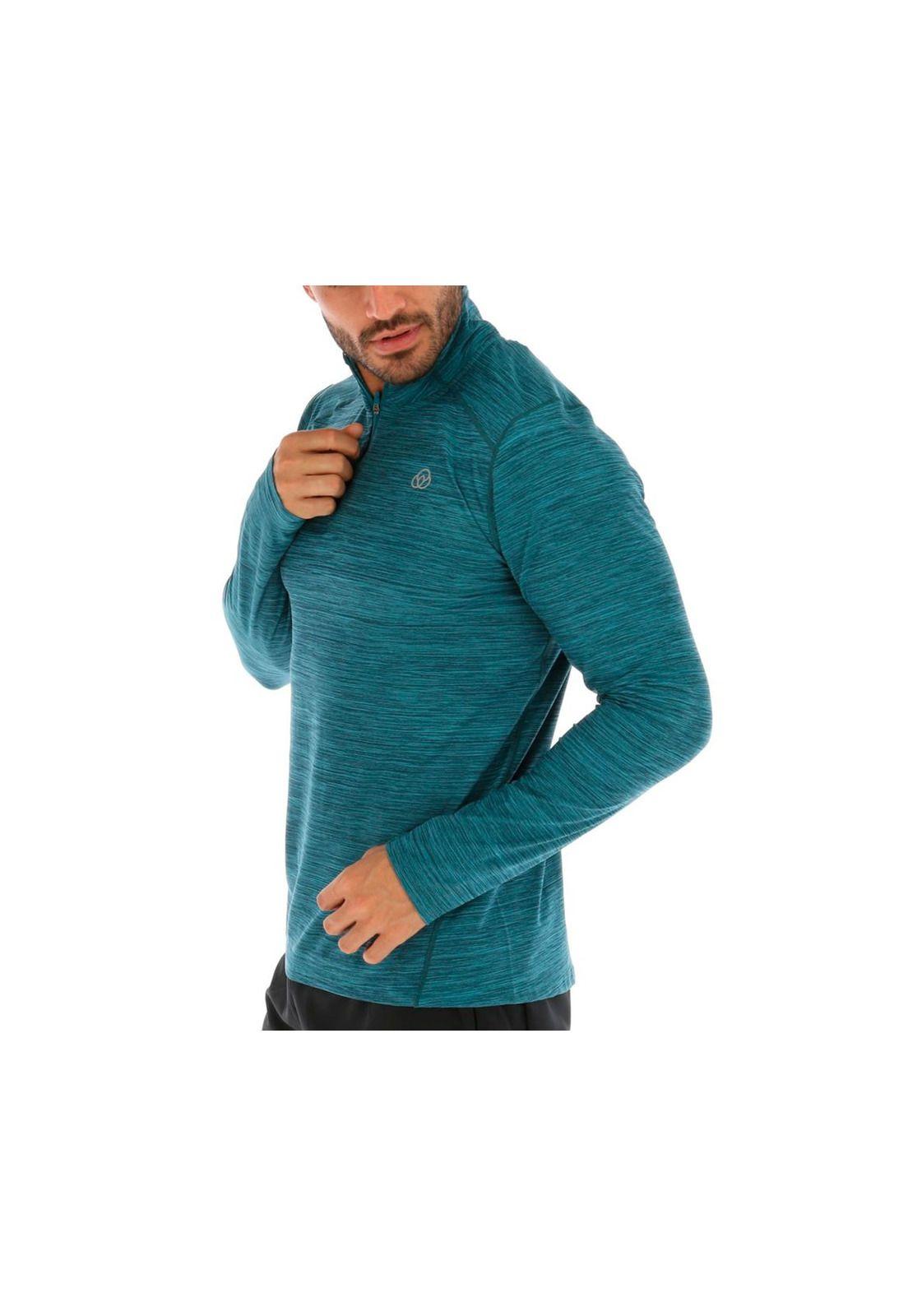 Polera M/L Ls Half Zip Ii Azul-2