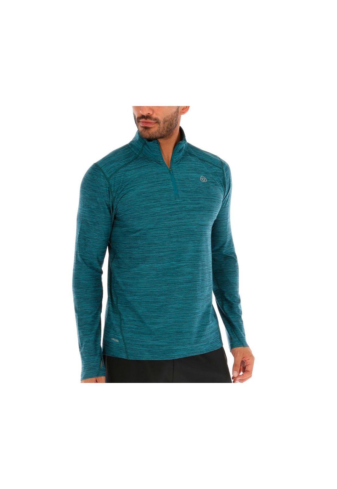 Polera M/L Ls Half Zip Ii Azul-3