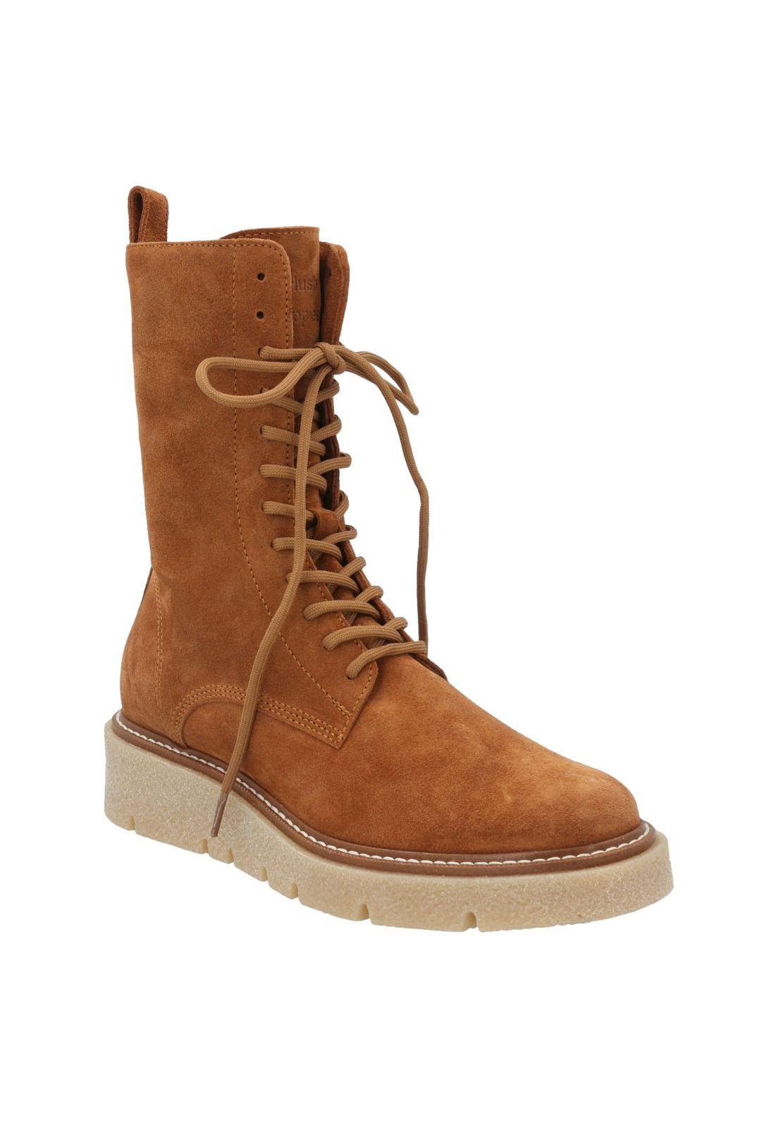 Bota Cuero Mujer Maise Marrón-0